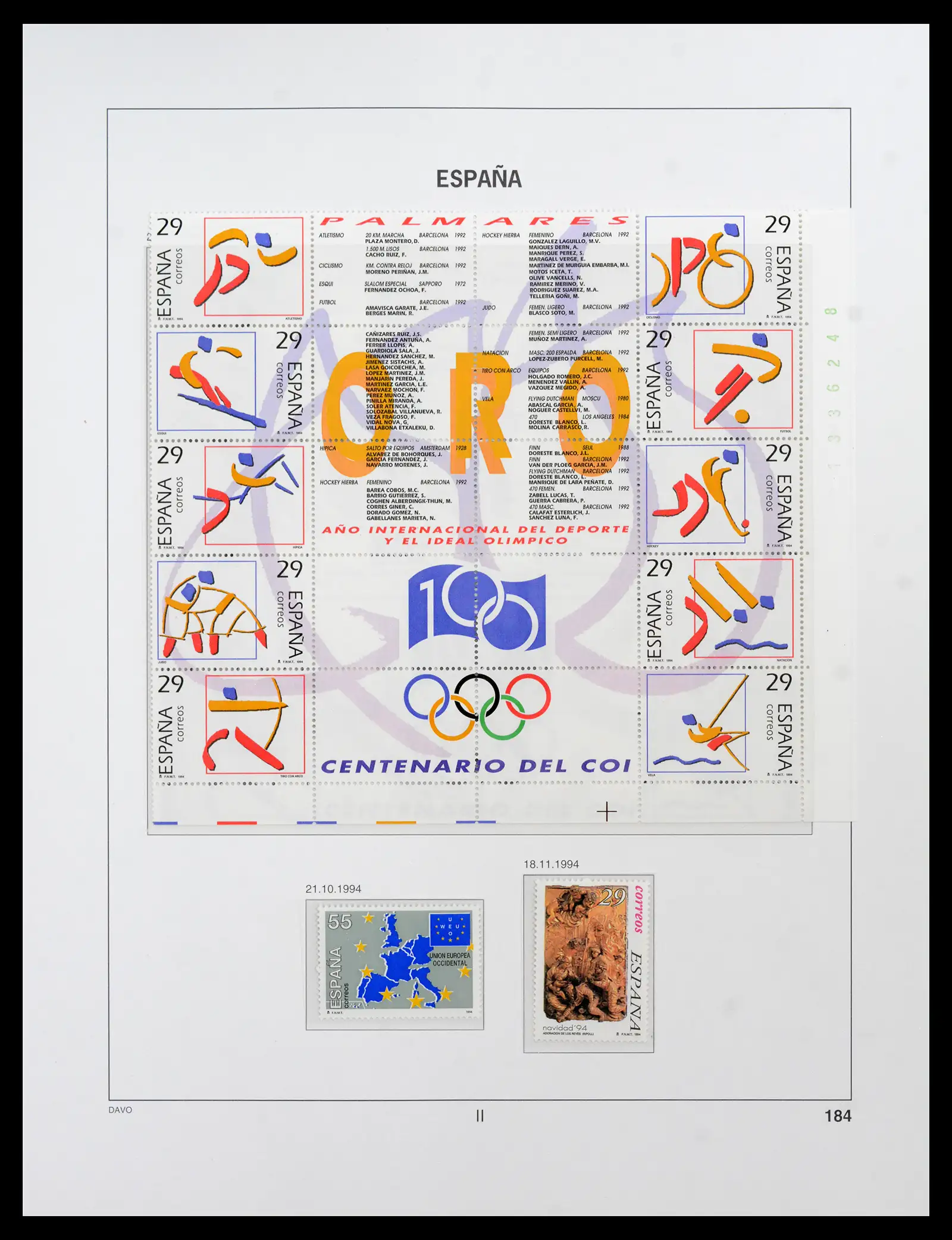42021 0093 - Postzegelverzameling 42021 Spanje compleet 1981-2003.