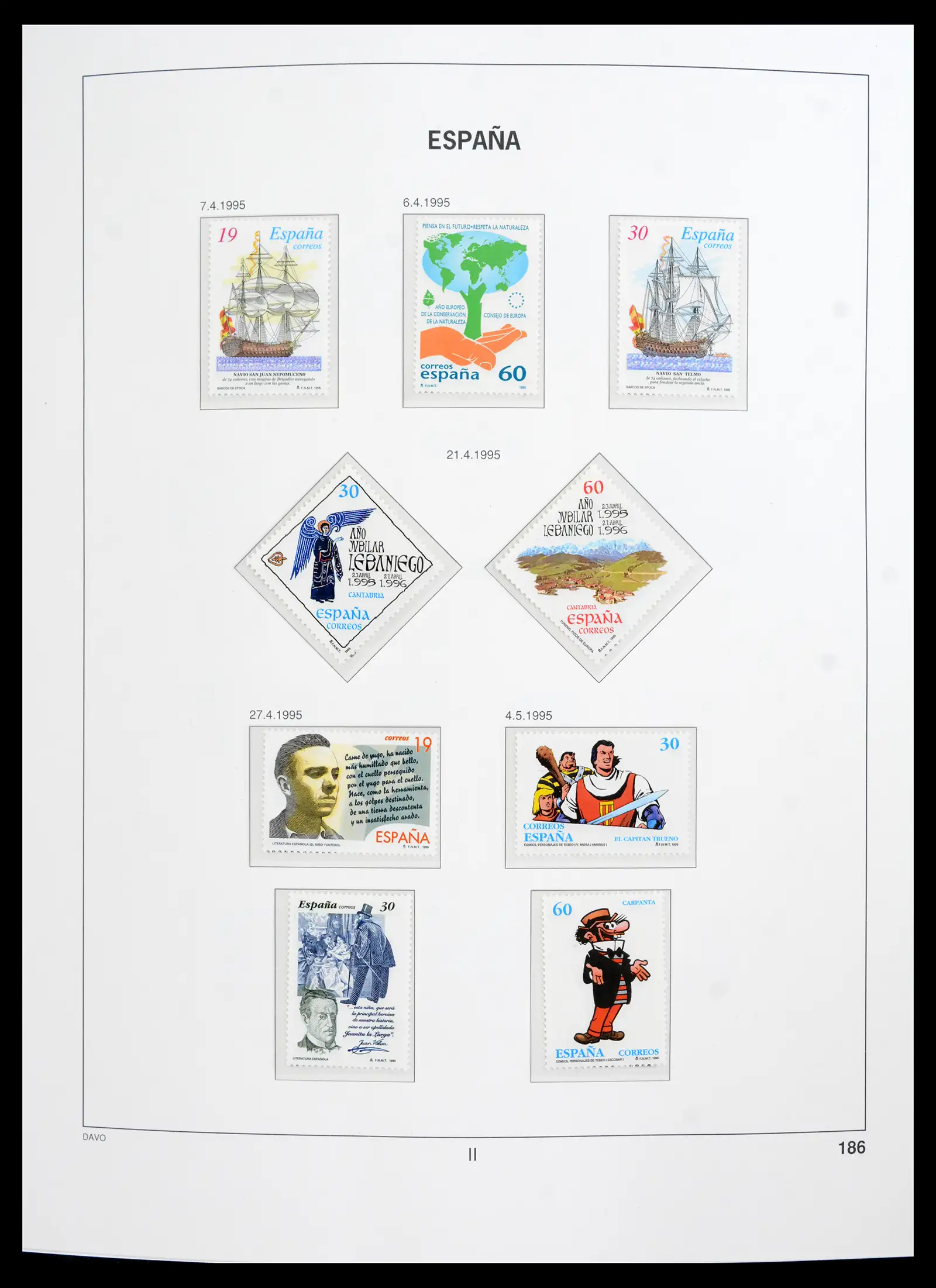 42021 0095 - Postzegelverzameling 42021 Spanje compleet 1981-2003.
