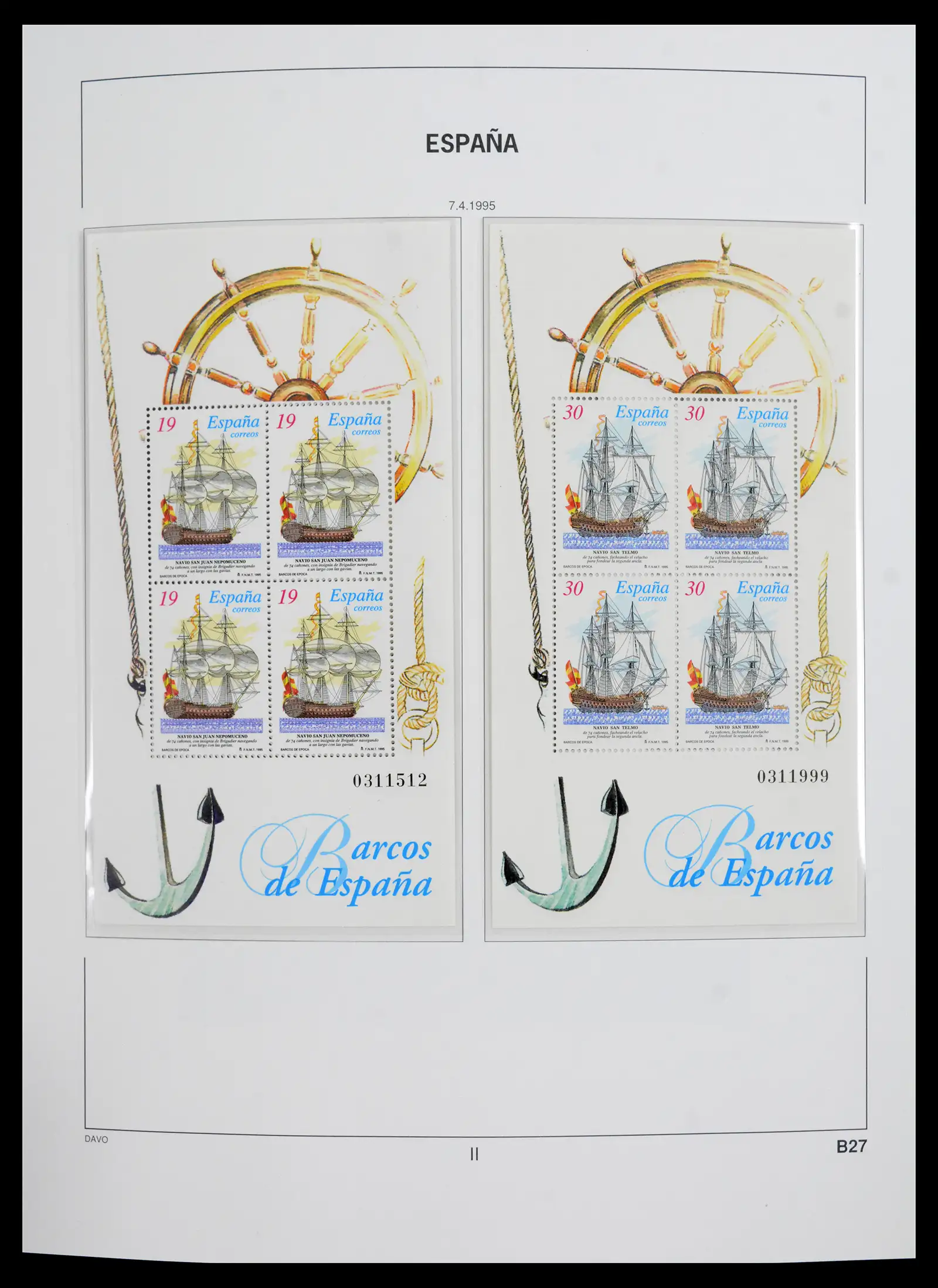 42021 0100 - Postzegelverzameling 42021 Spanje compleet 1981-2003.