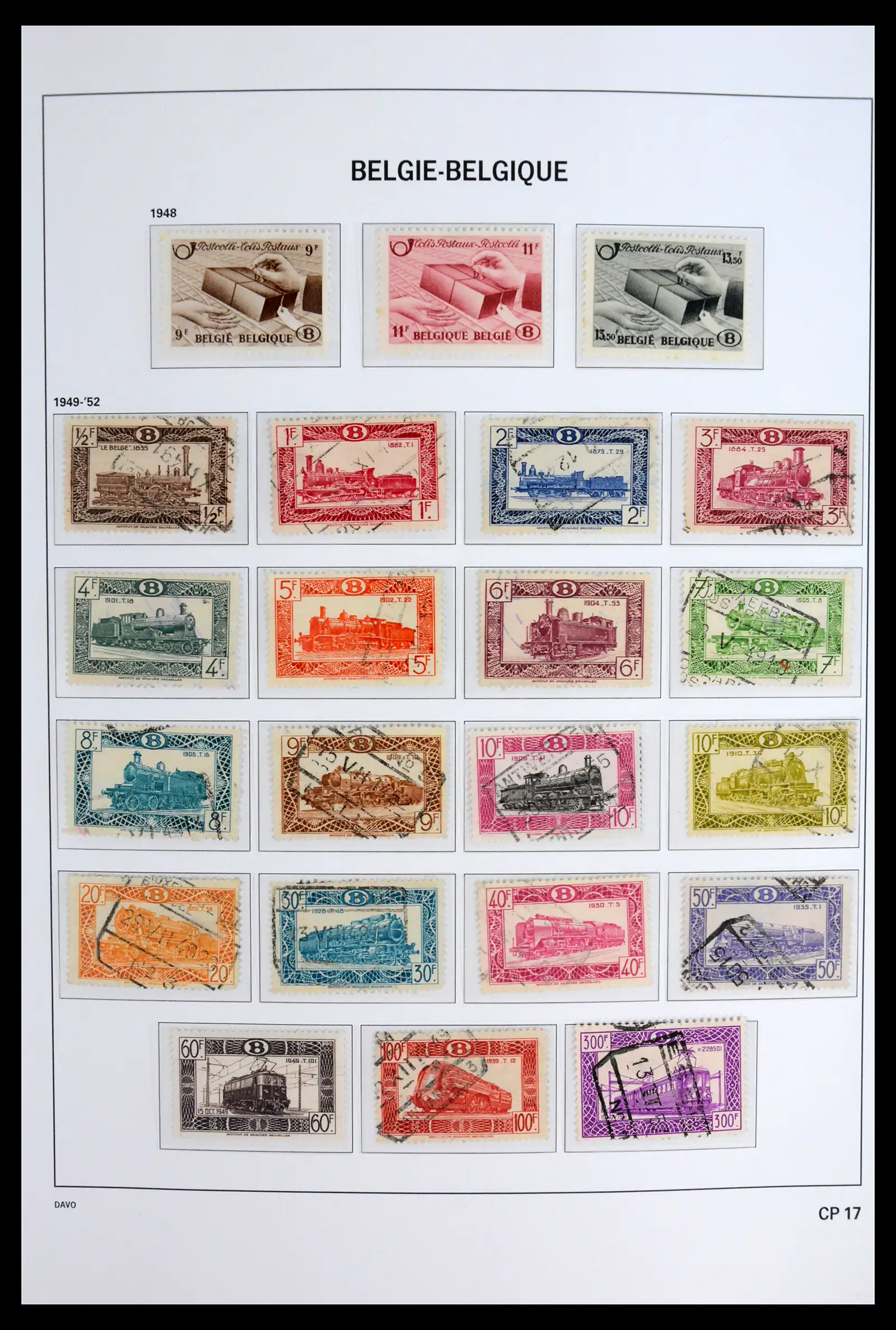 42022 0016 - Postzegelverzameling 42022 België spoorwegzegels 1879-2001.
