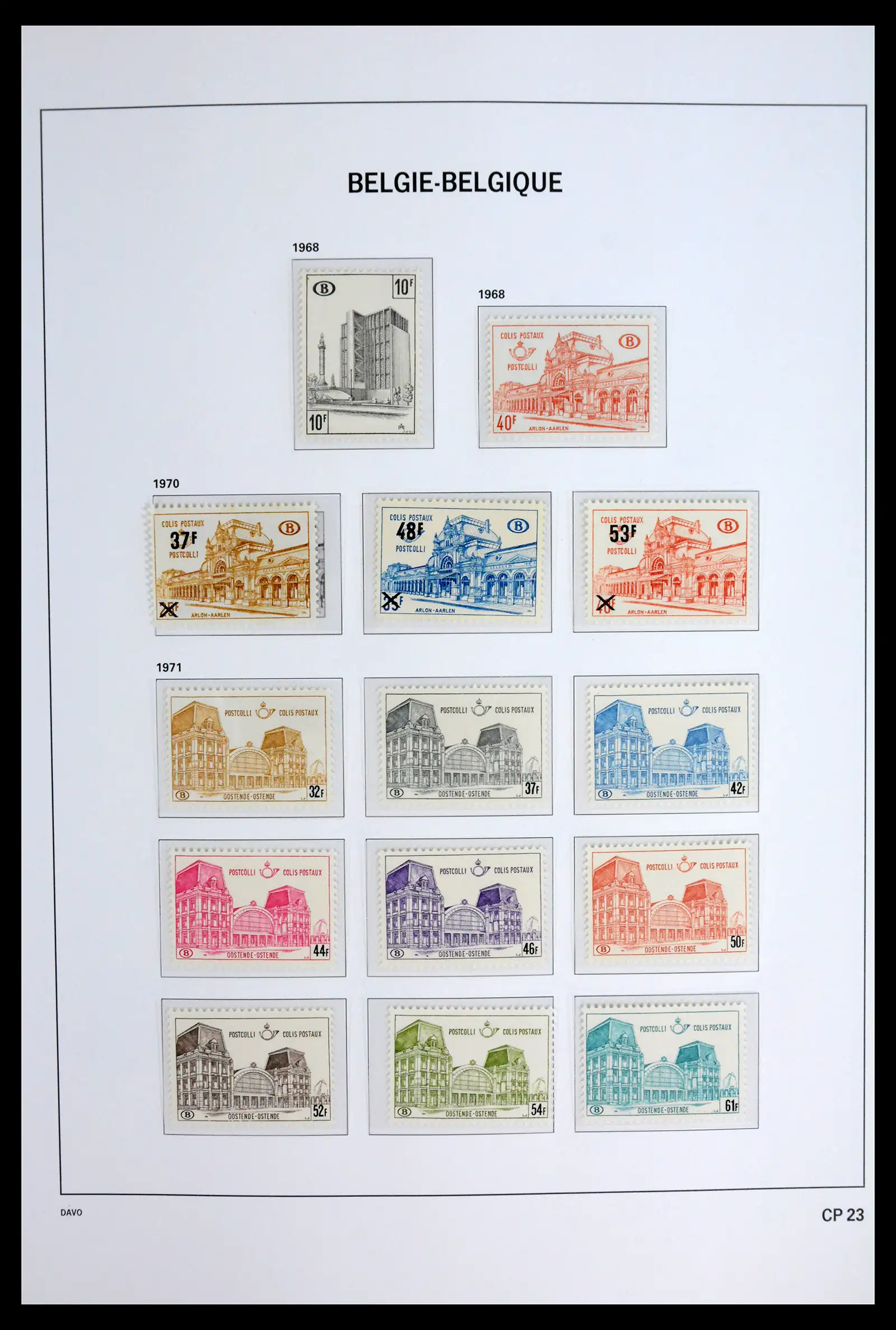 42022 0022 - Postzegelverzameling 42022 België spoorwegzegels 1879-2001.