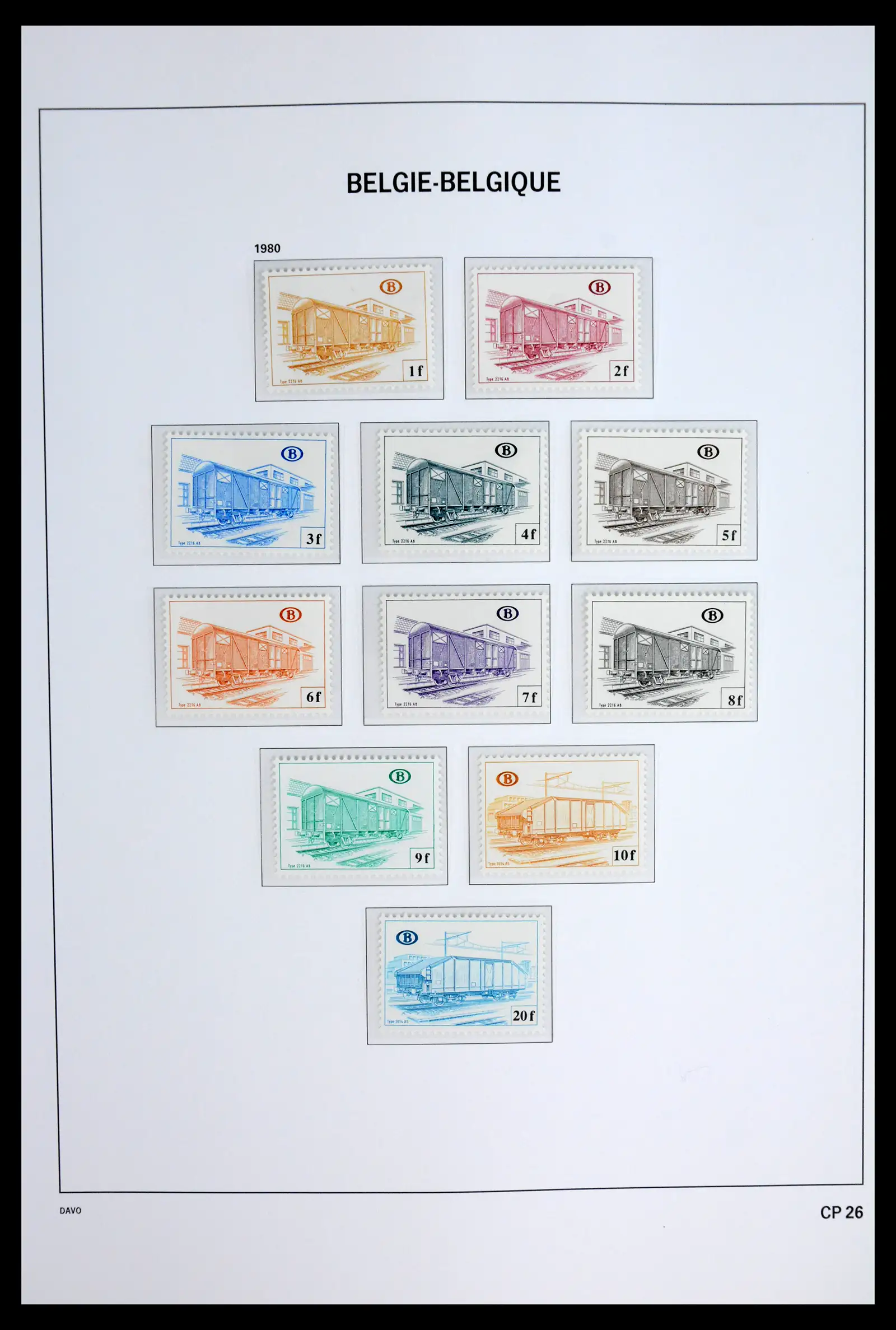 42022 0025 - Postzegelverzameling 42022 België spoorwegzegels 1879-2001.