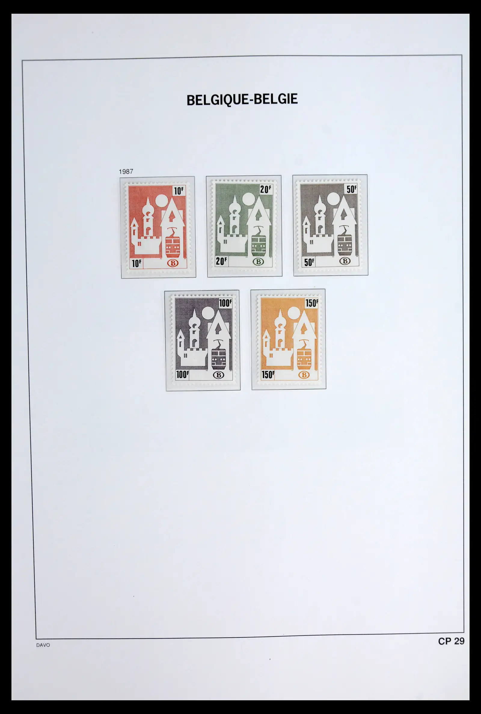 42022 0028 - Postzegelverzameling 42022 België spoorwegzegels 1879-2001.