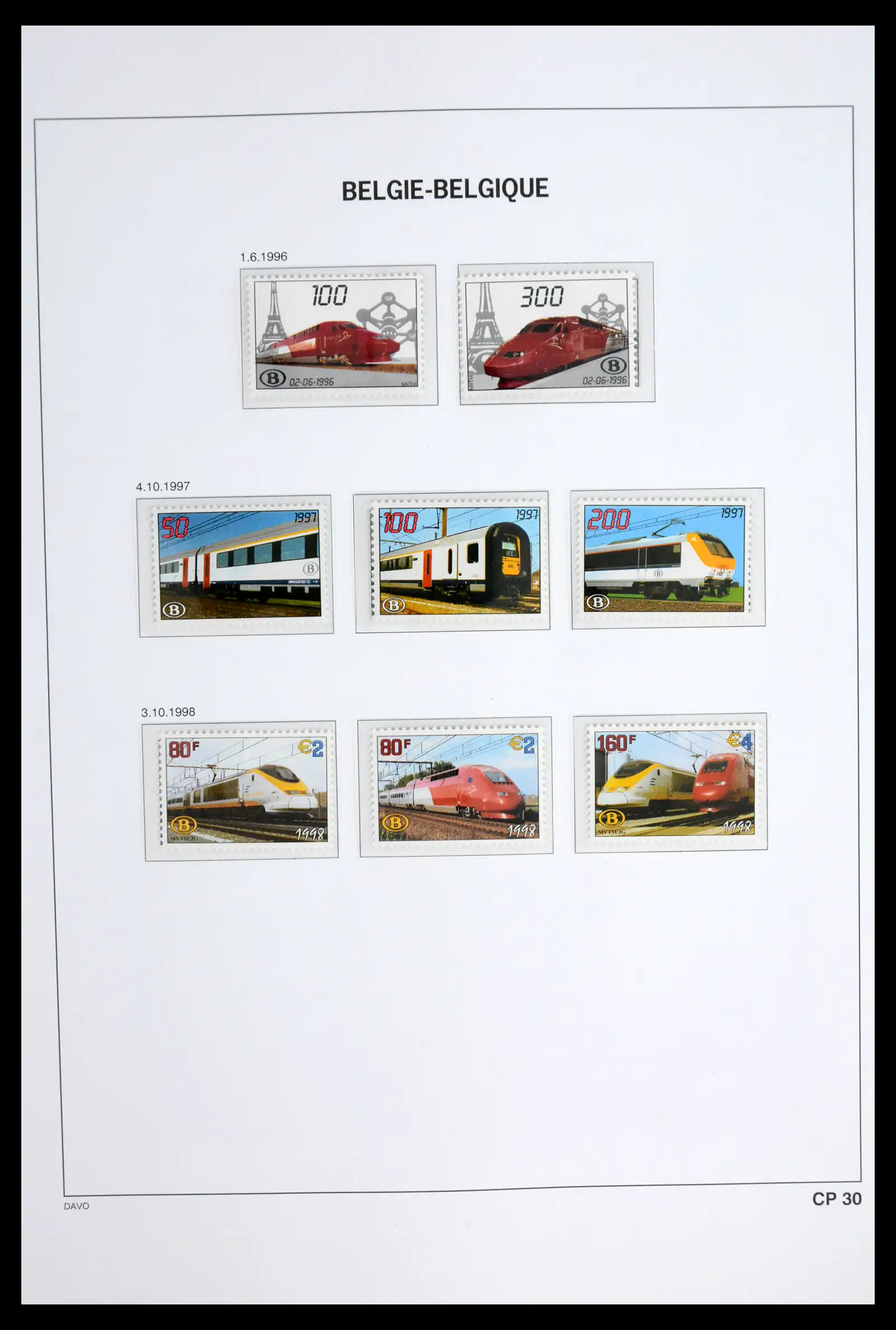 42022 0029 - Postzegelverzameling 42022 België spoorwegzegels 1879-2001.