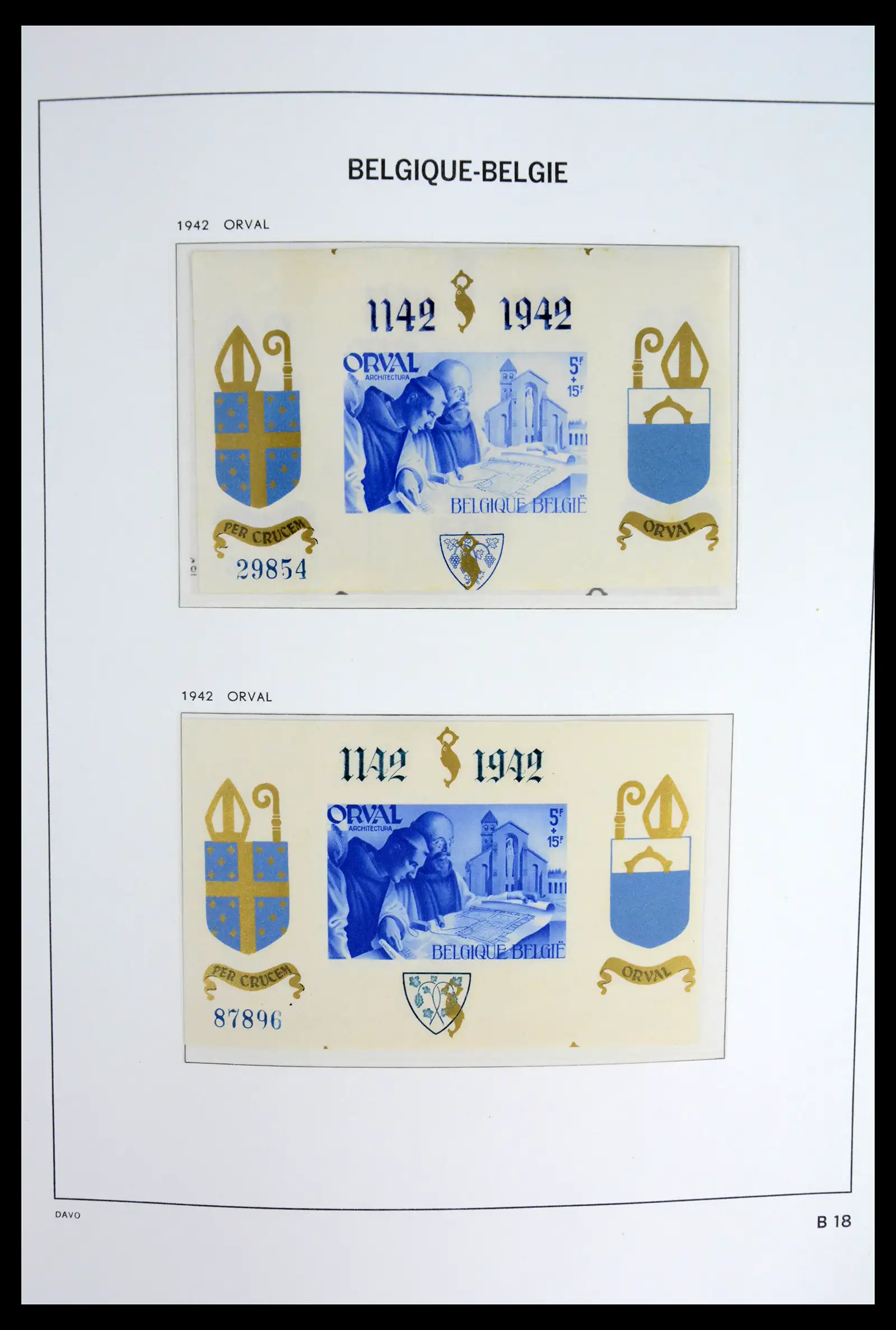 42023 0025 - Postzegelverzameling 42023 België blokken compleet 1924-2007.
