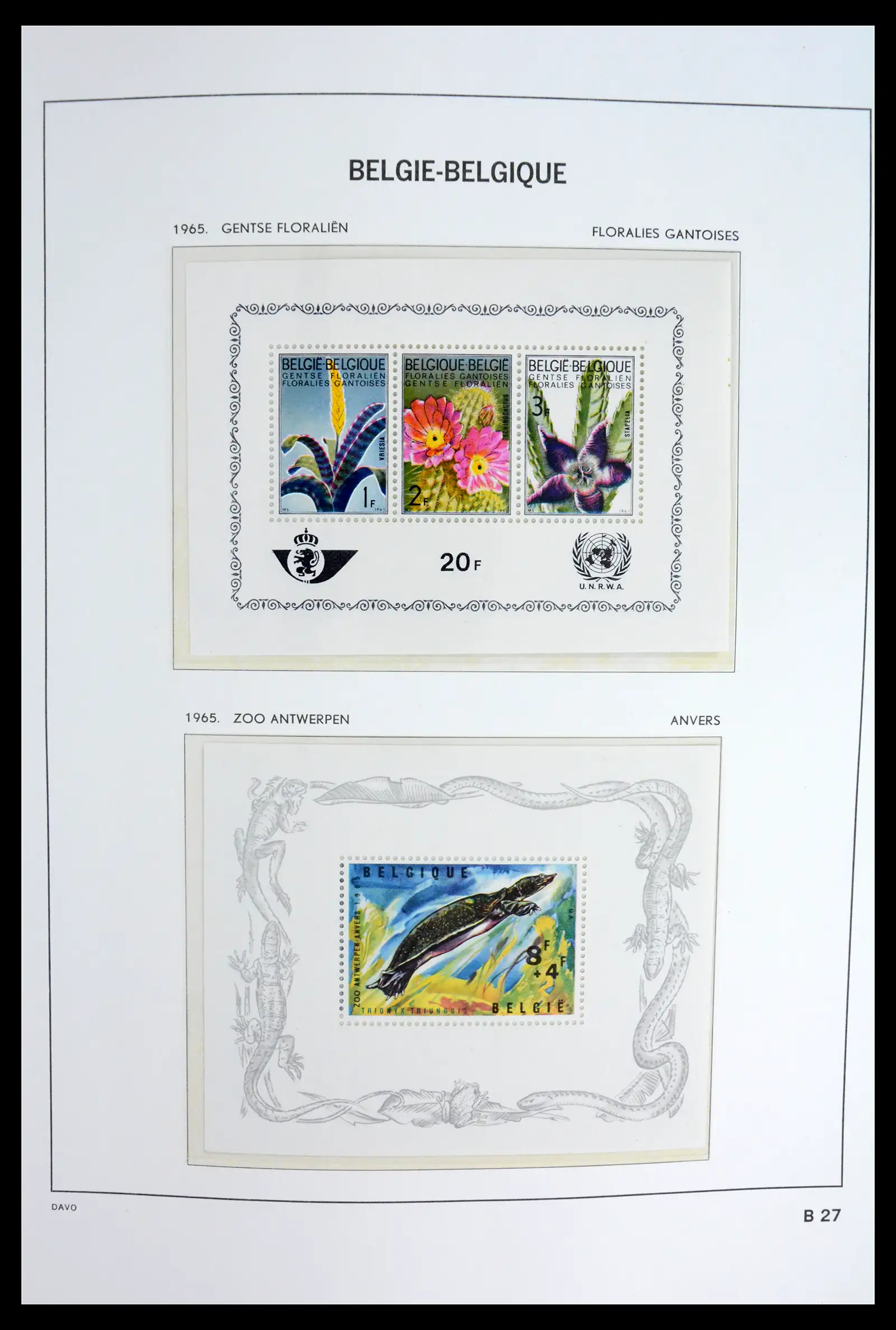 42023 0034 - Postzegelverzameling 42023 België blokken compleet 1924-2007.
