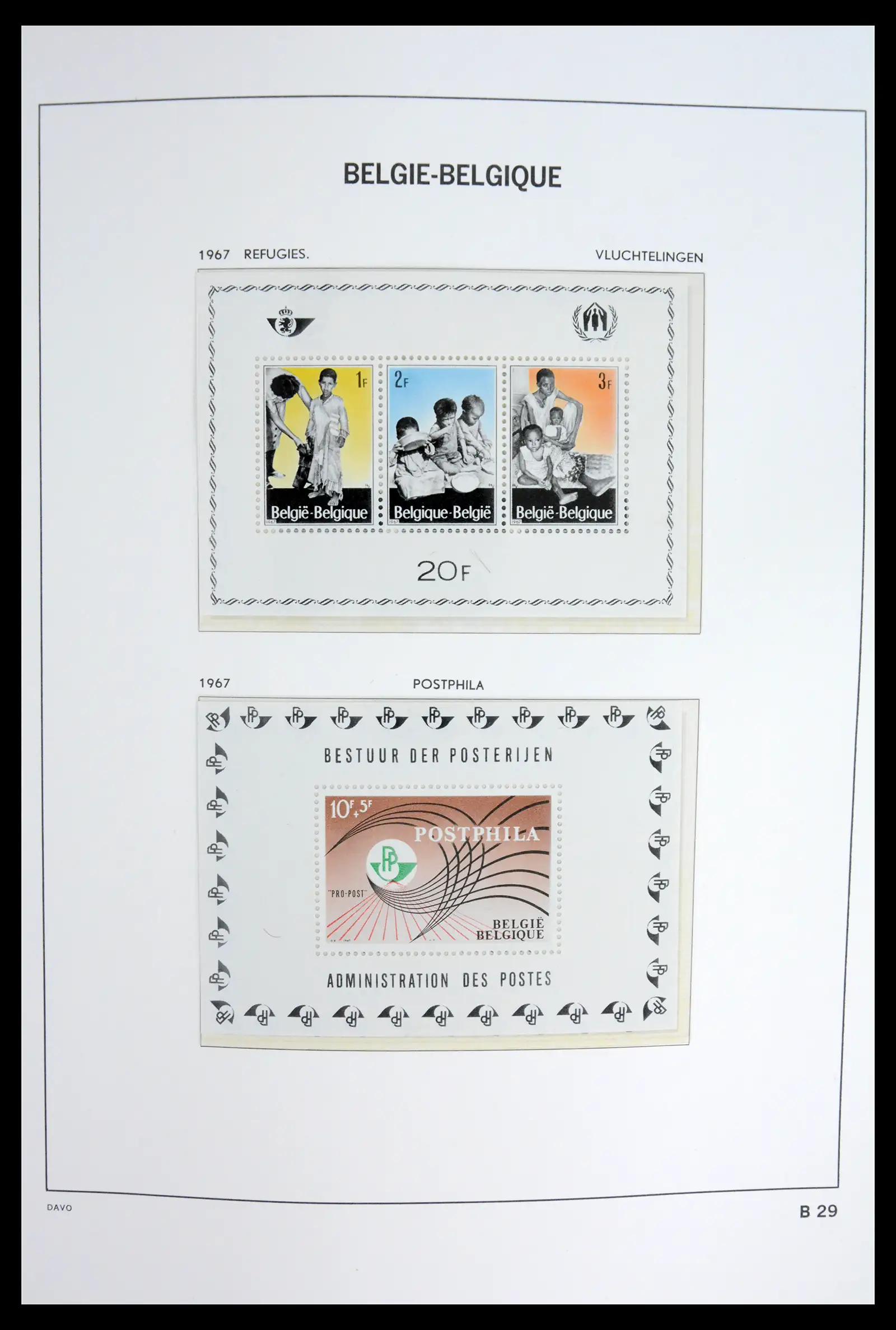 42023 0036 - Postzegelverzameling 42023 België blokken compleet 1924-2007.