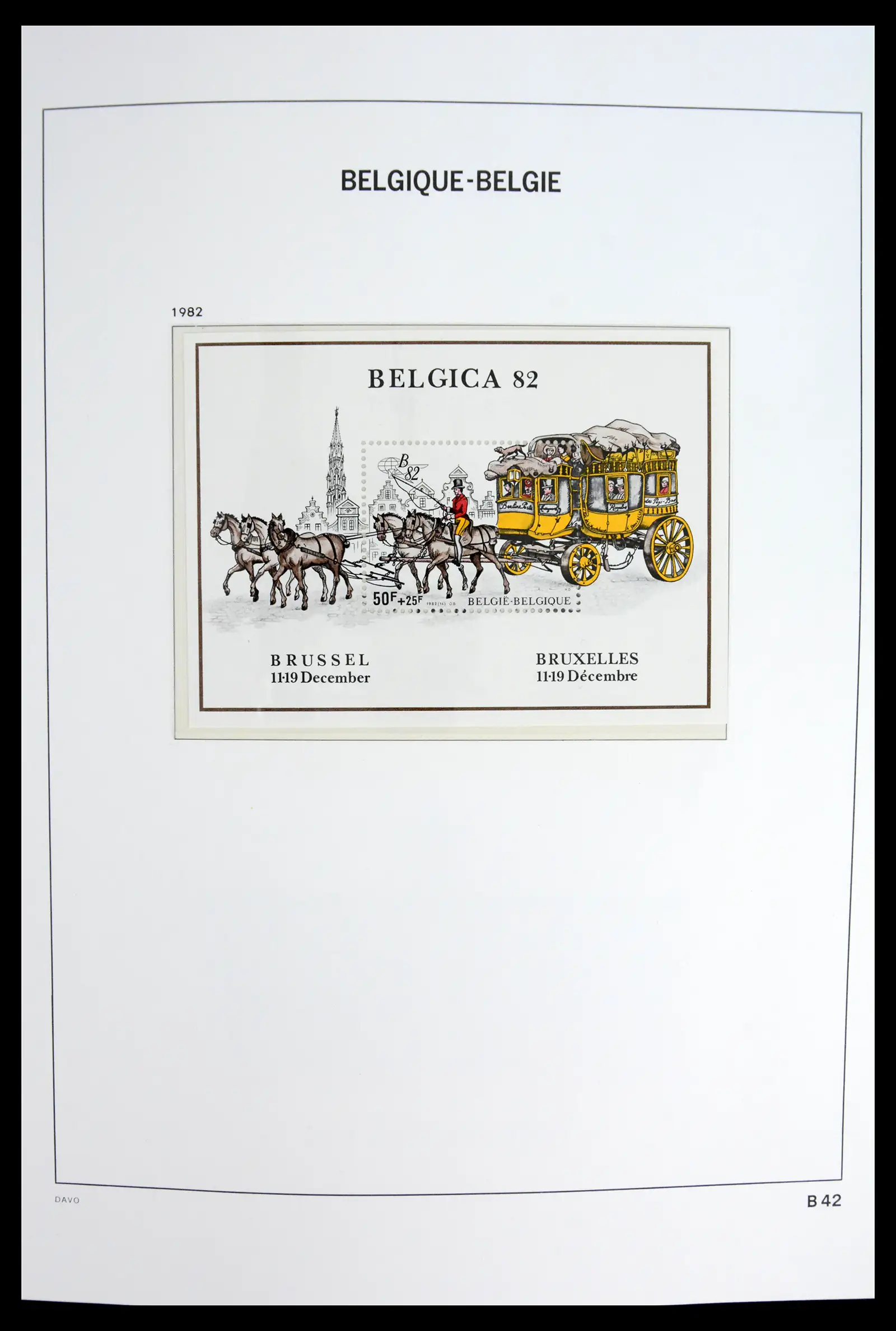 42023 0049 - Postzegelverzameling 42023 België blokken compleet 1924-2007.