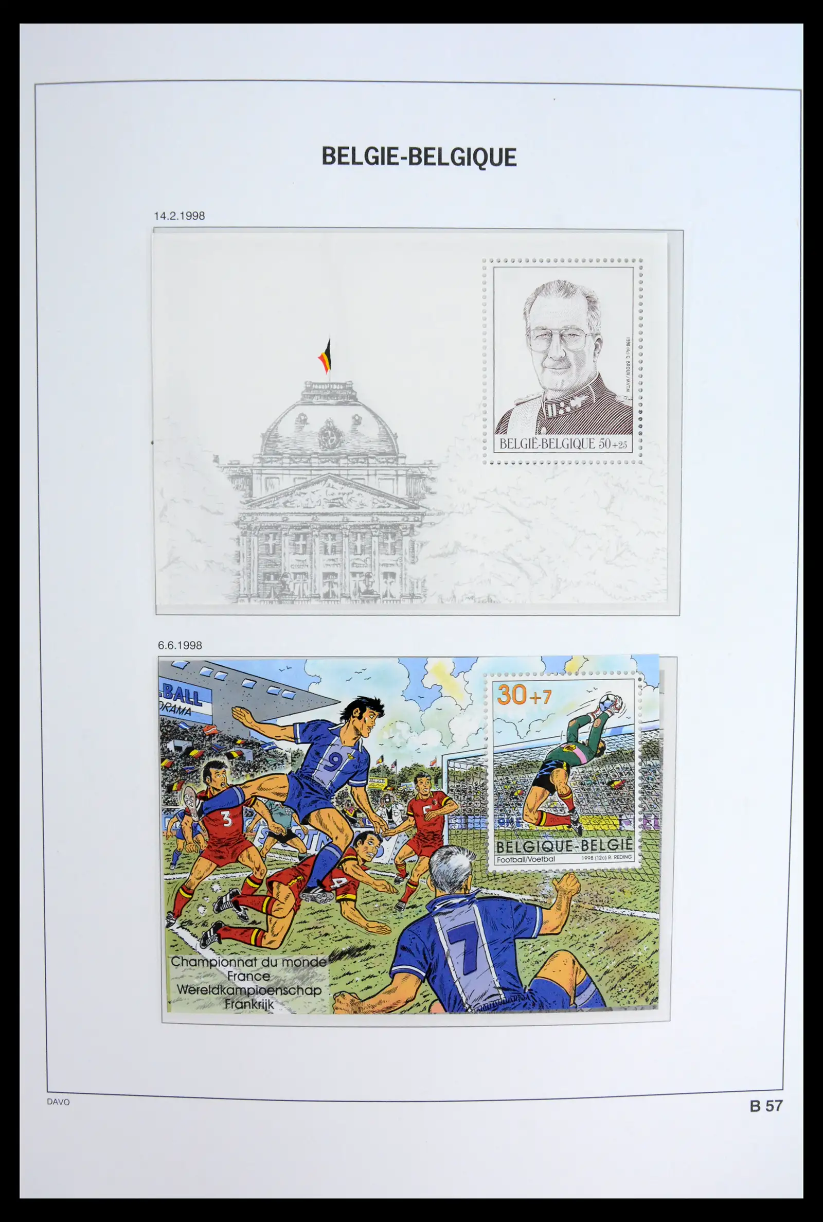 42023 0064 - Postzegelverzameling 42023 België blokken compleet 1924-2007.
