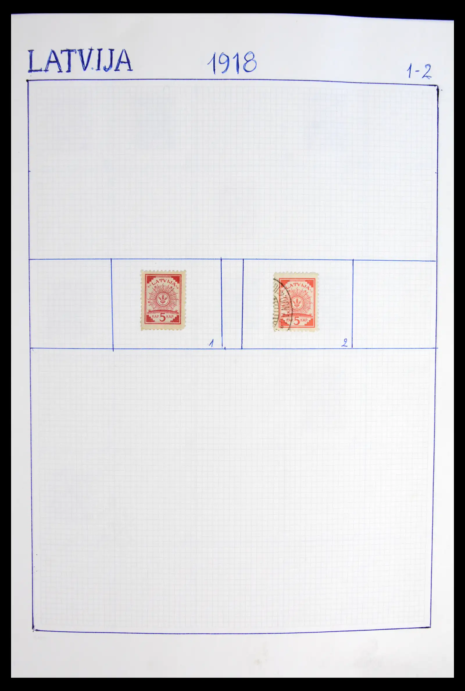 42024 0001 - Postzegelverzameling 42024 Letland 1918-2007.
