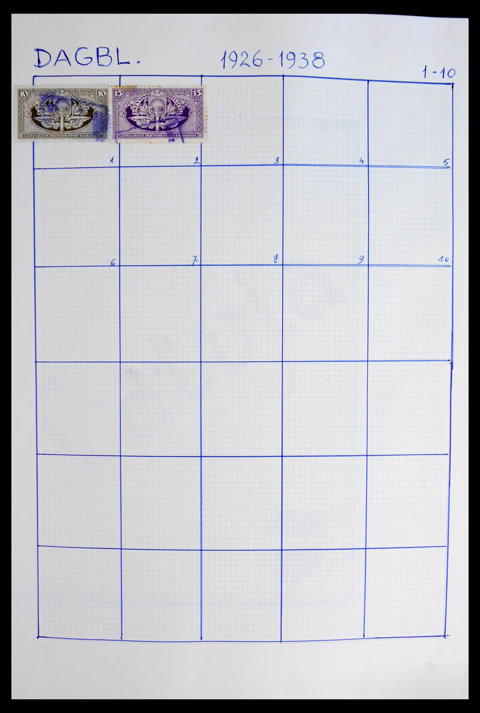 42024 0020 - Postzegelverzameling 42024 Letland 1918-2007.