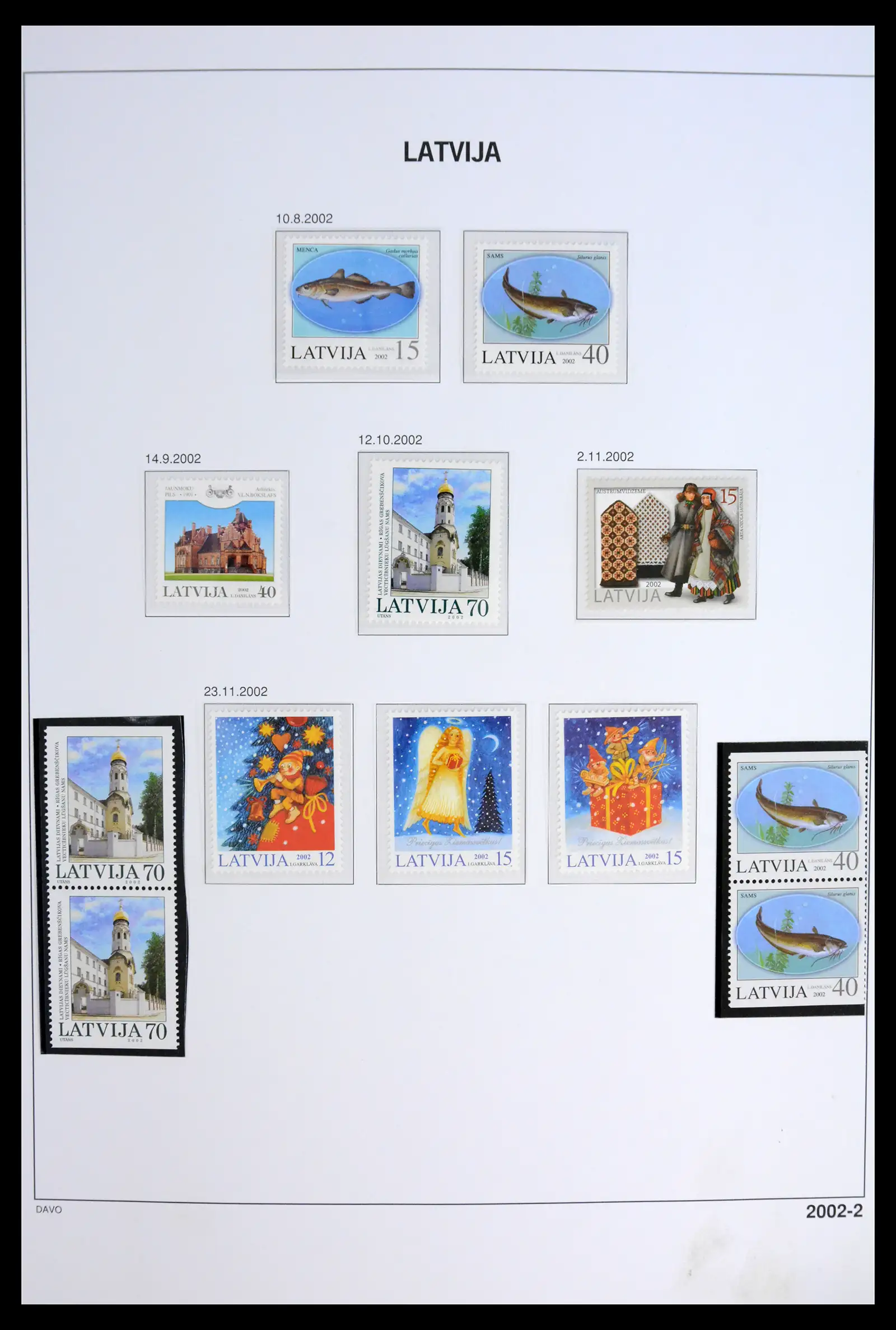 42024 0058 - Postzegelverzameling 42024 Letland 1918-2007.