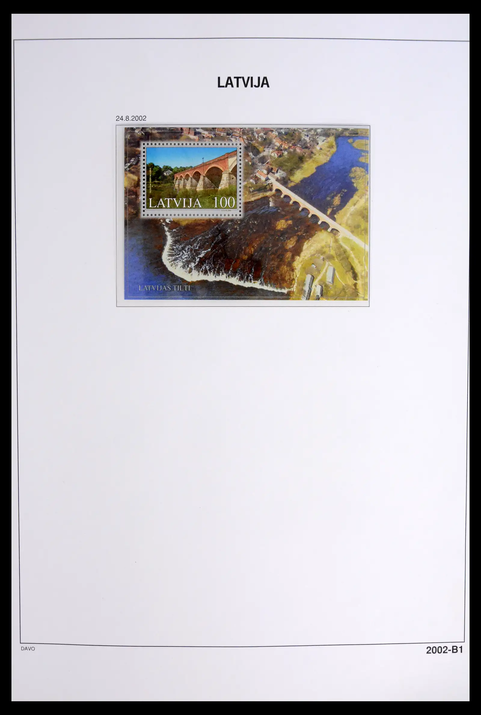 42024 0059 - Postzegelverzameling 42024 Letland 1918-2007.