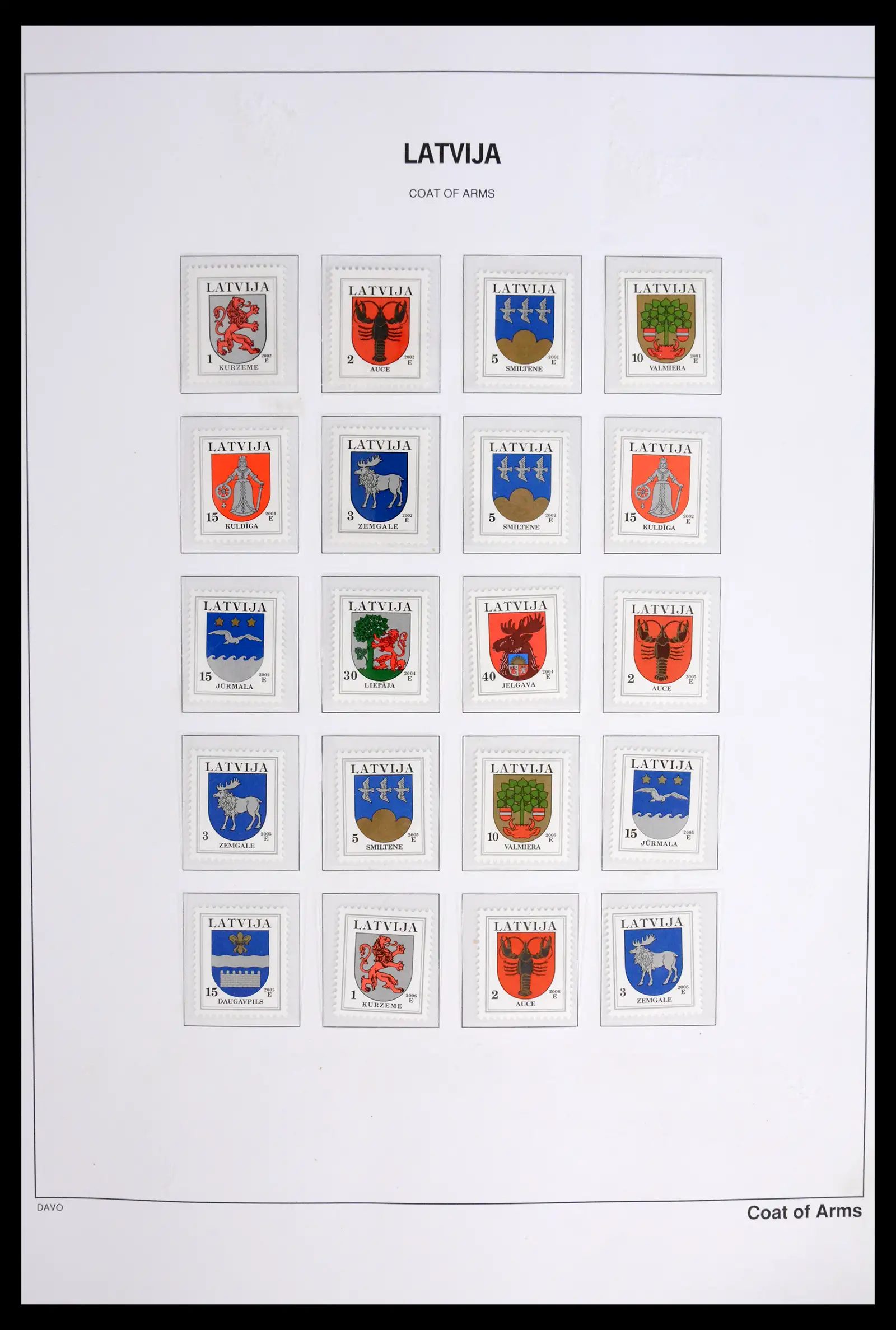 42024 0060 - Postzegelverzameling 42024 Letland 1918-2007.