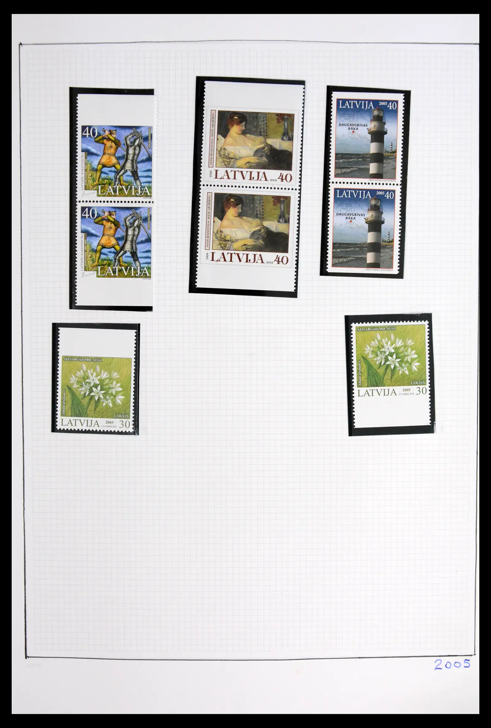 42024 0069 - Postzegelverzameling 42024 Letland 1918-2007.