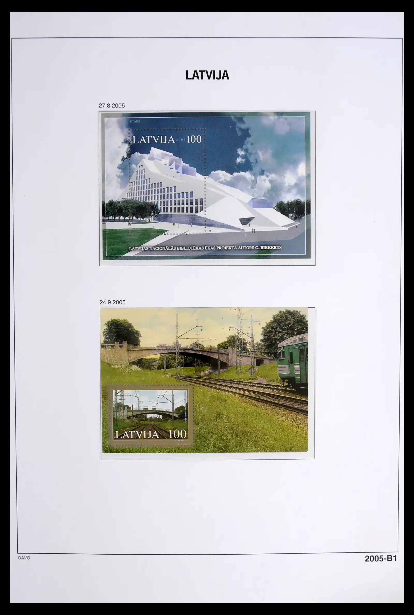 42024 0070 - Postzegelverzameling 42024 Letland 1918-2007.