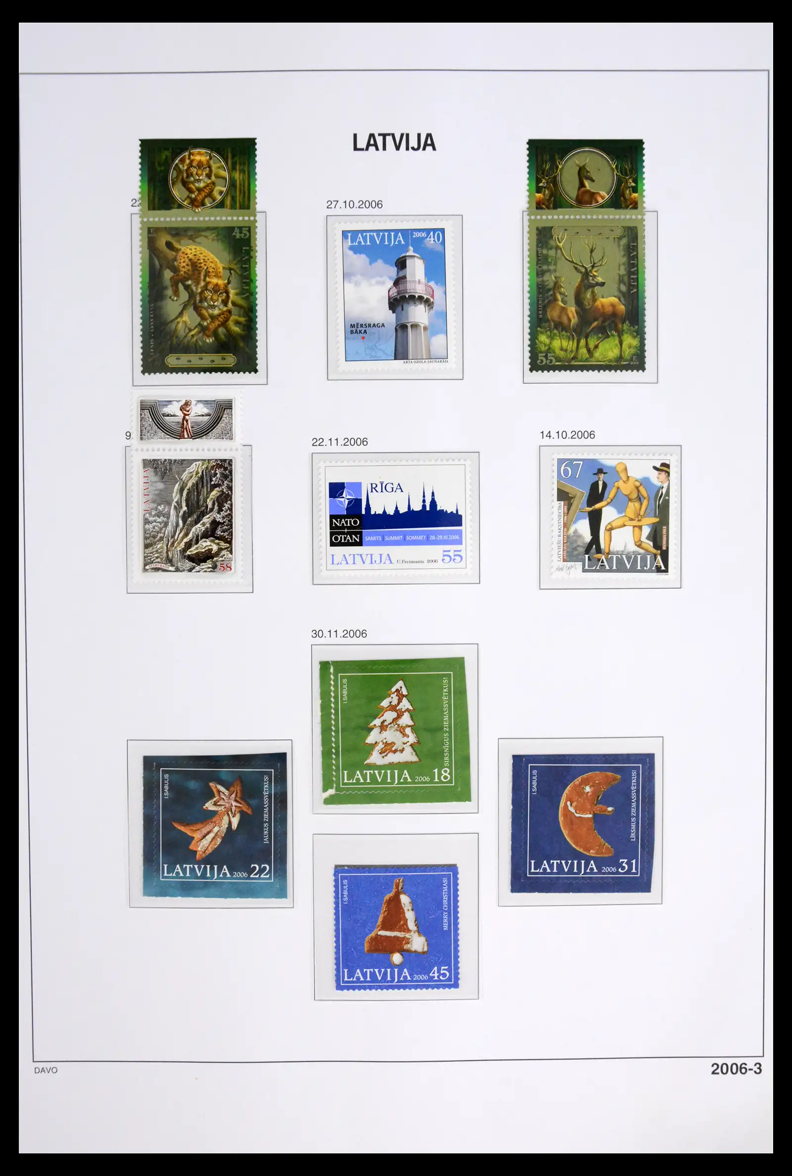 42024 0073 - Postzegelverzameling 42024 Letland 1918-2007.