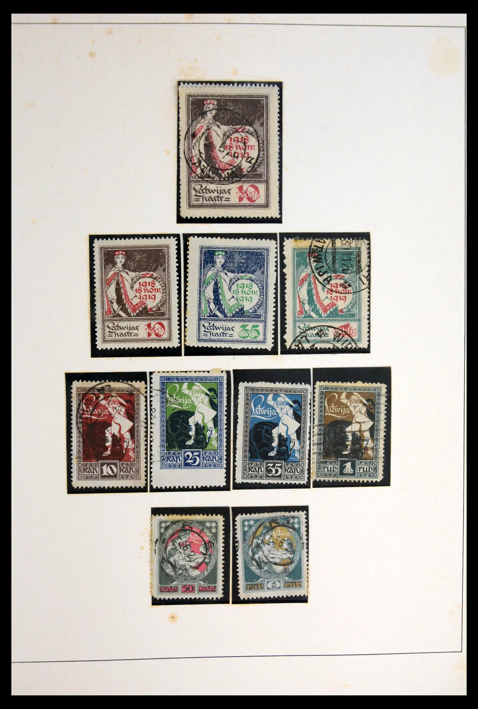 42024 0079 - Postzegelverzameling 42024 Letland 1918-2007.