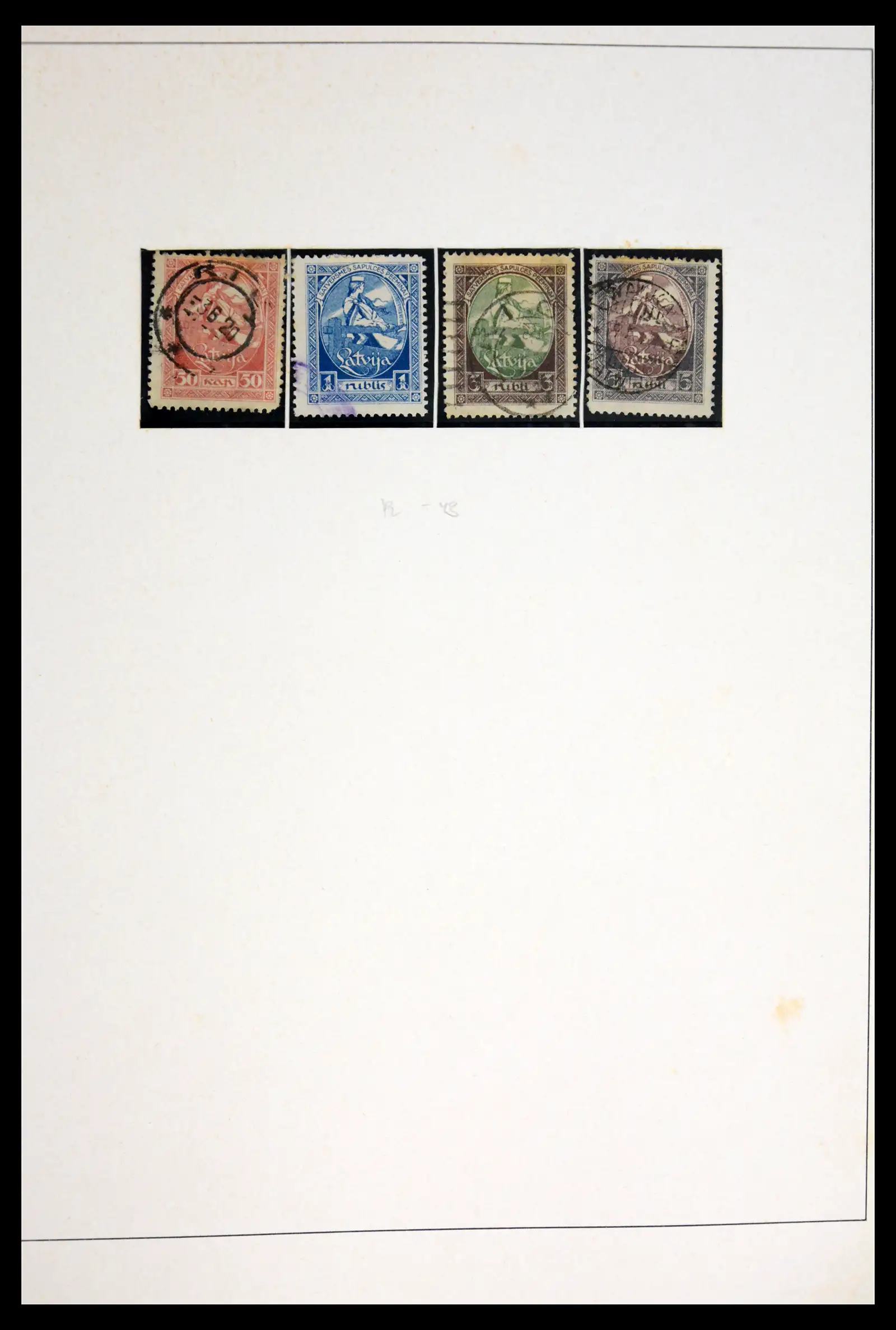 42024 0080 - Postzegelverzameling 42024 Letland 1918-2007.