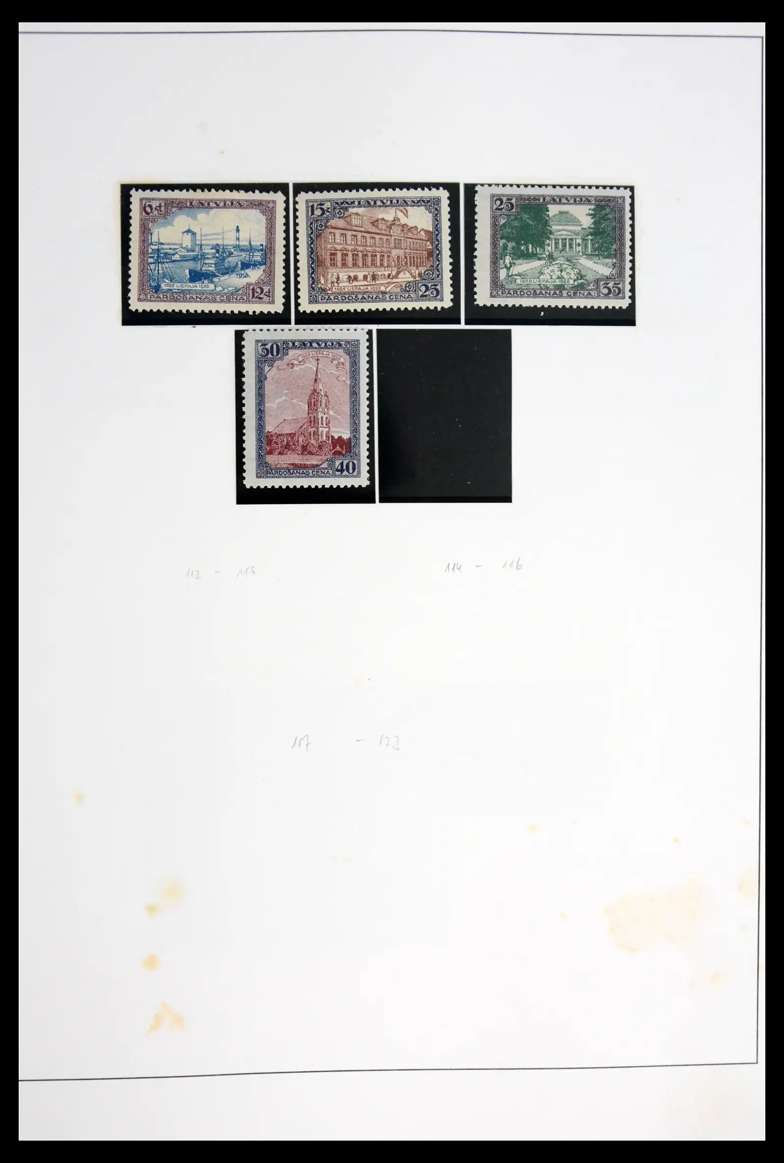 42024 0081 - Postzegelverzameling 42024 Letland 1918-2007.