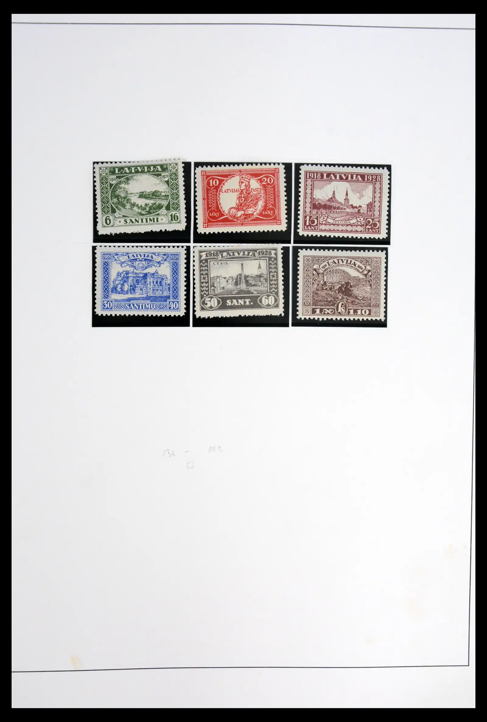 42024 0083 - Postzegelverzameling 42024 Letland 1918-2007.
