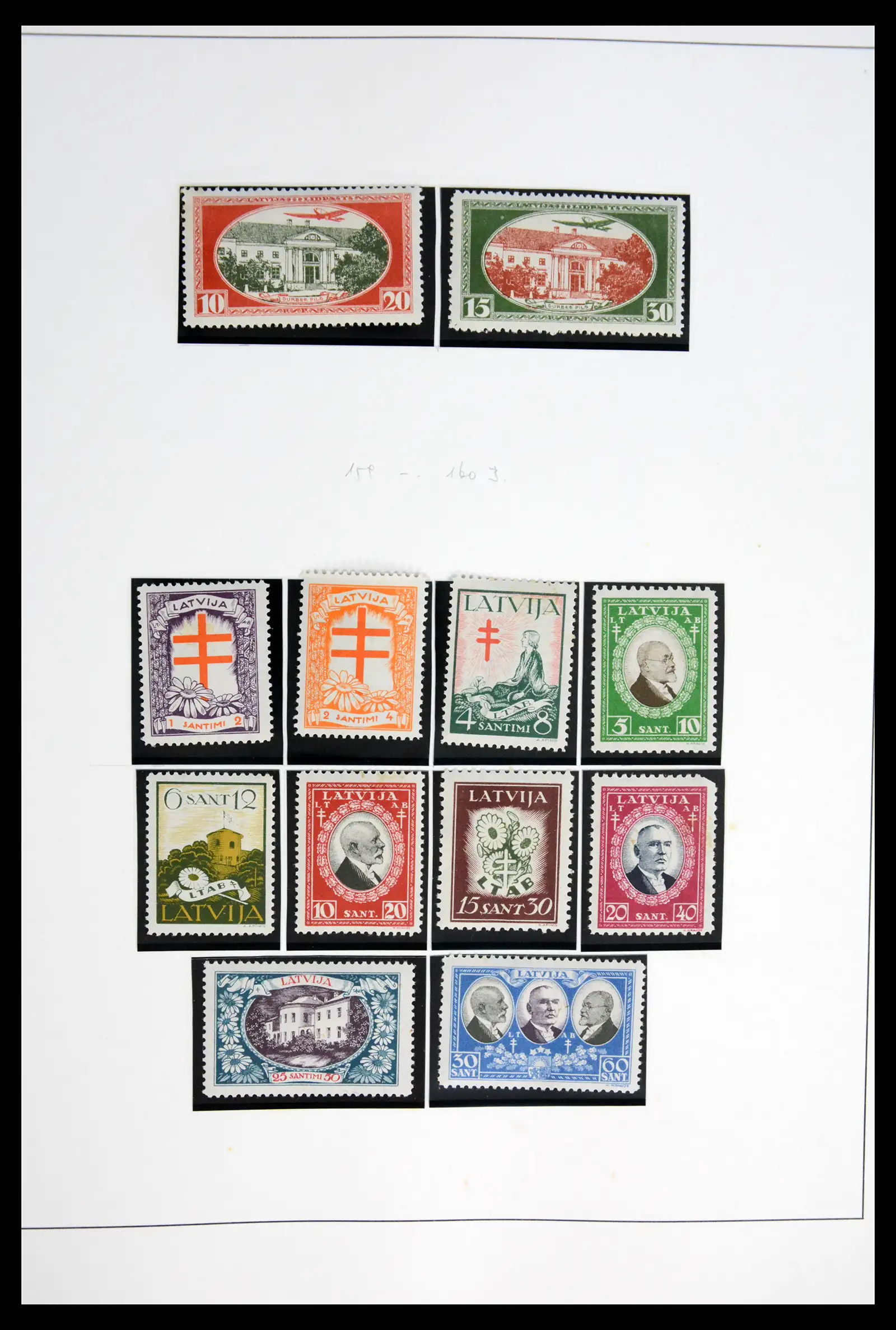 42024 0084 - Postzegelverzameling 42024 Letland 1918-2007.