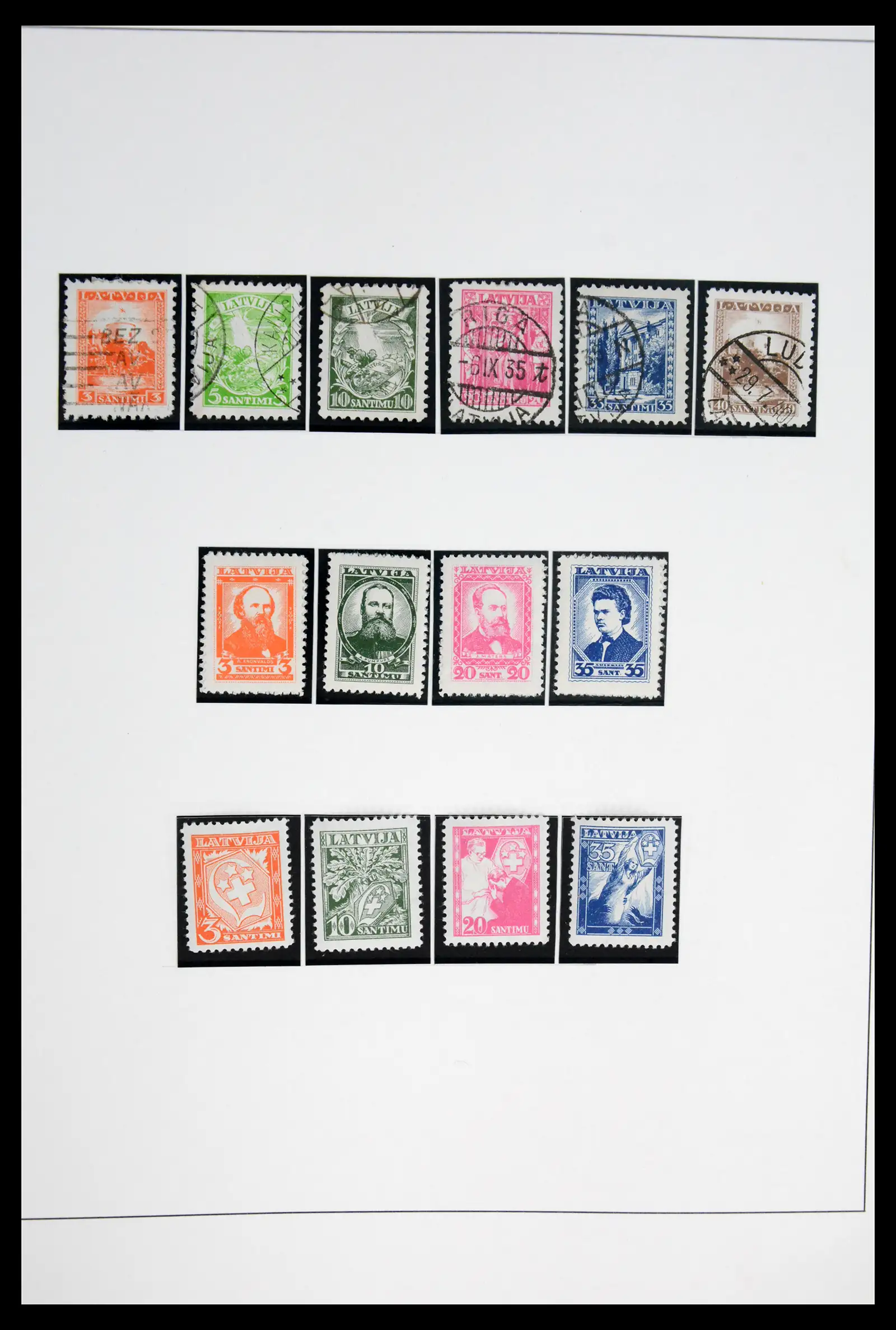 42024 0087 - Postzegelverzameling 42024 Letland 1918-2007.