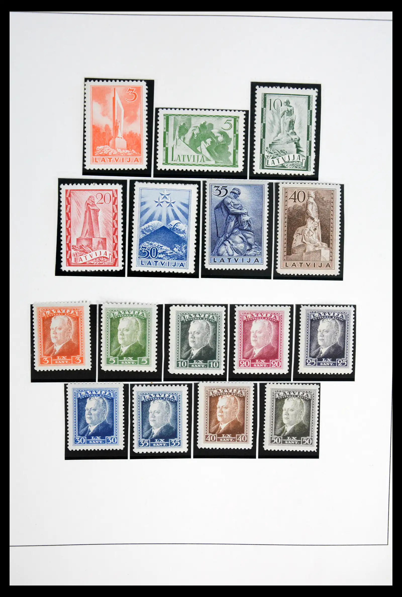 42024 0088 - Postzegelverzameling 42024 Letland 1918-2007.
