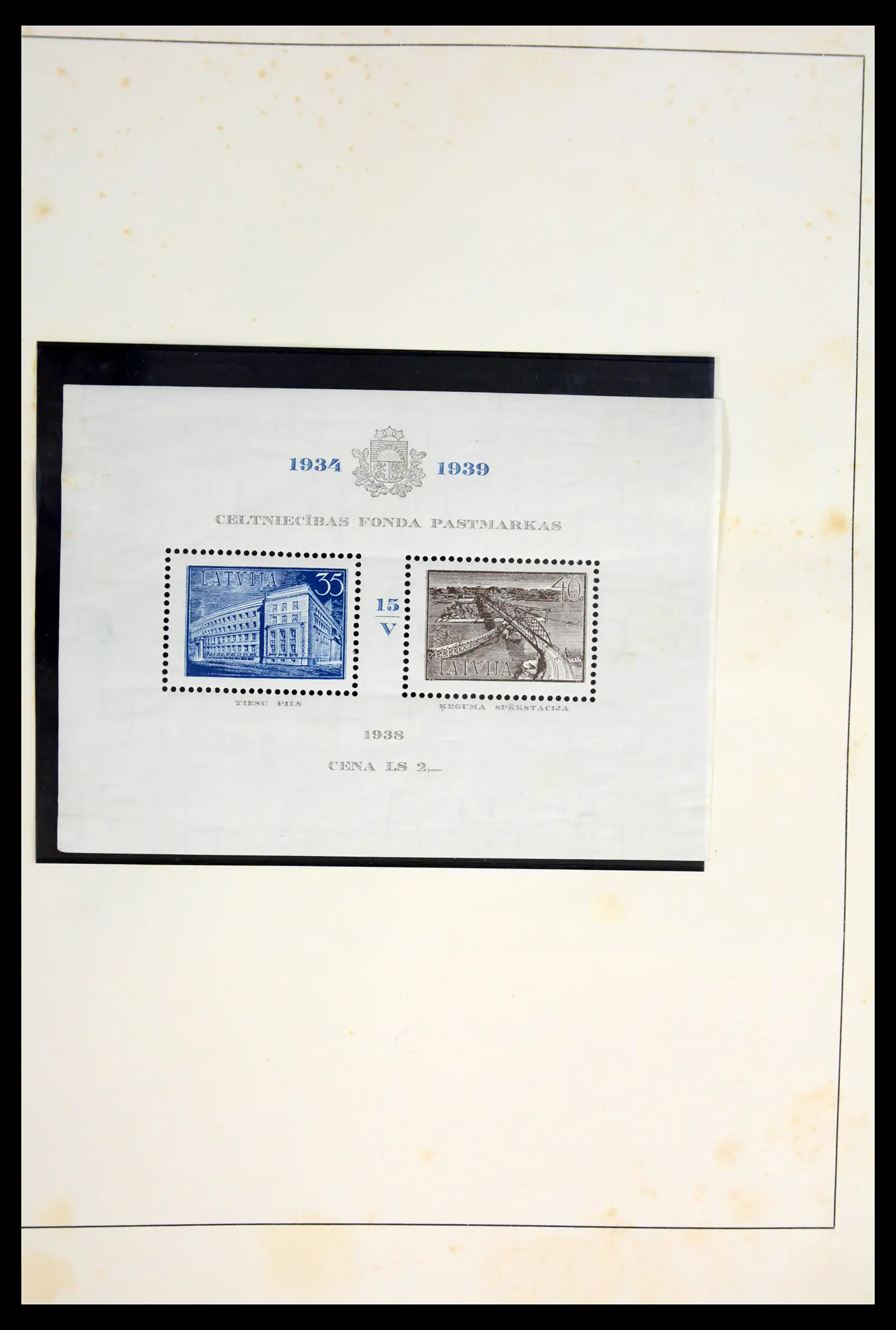 42024 0090 - Postzegelverzameling 42024 Letland 1918-2007.
