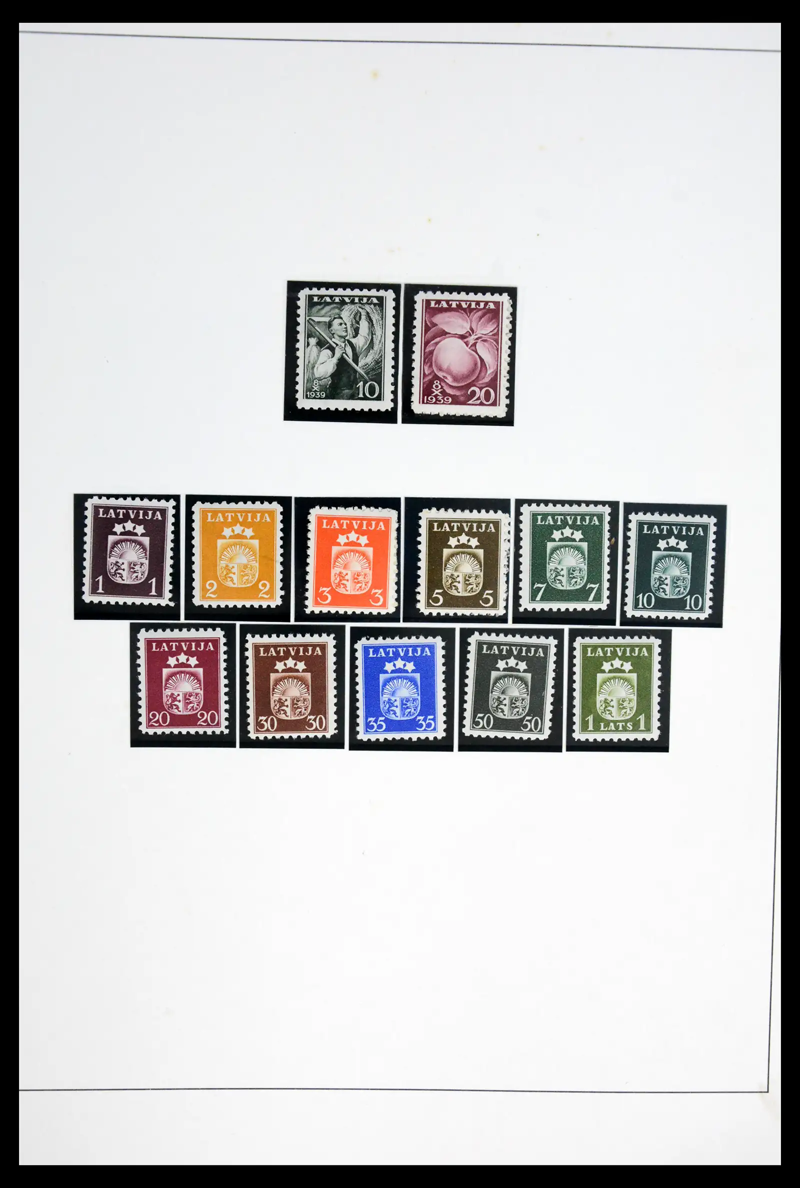 42024 0092 - Postzegelverzameling 42024 Letland 1918-2007.