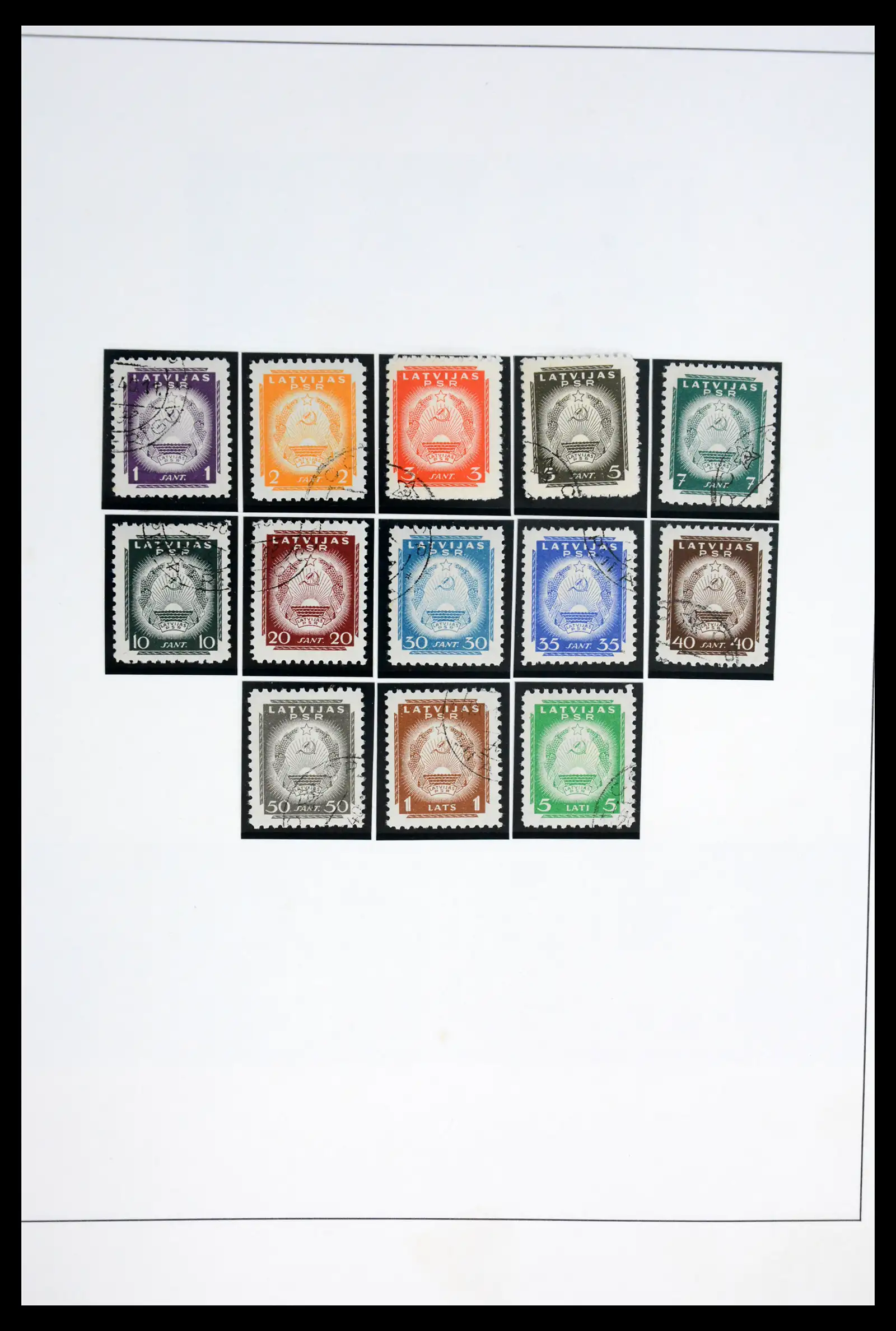 42024 0093 - Postzegelverzameling 42024 Letland 1918-2007.