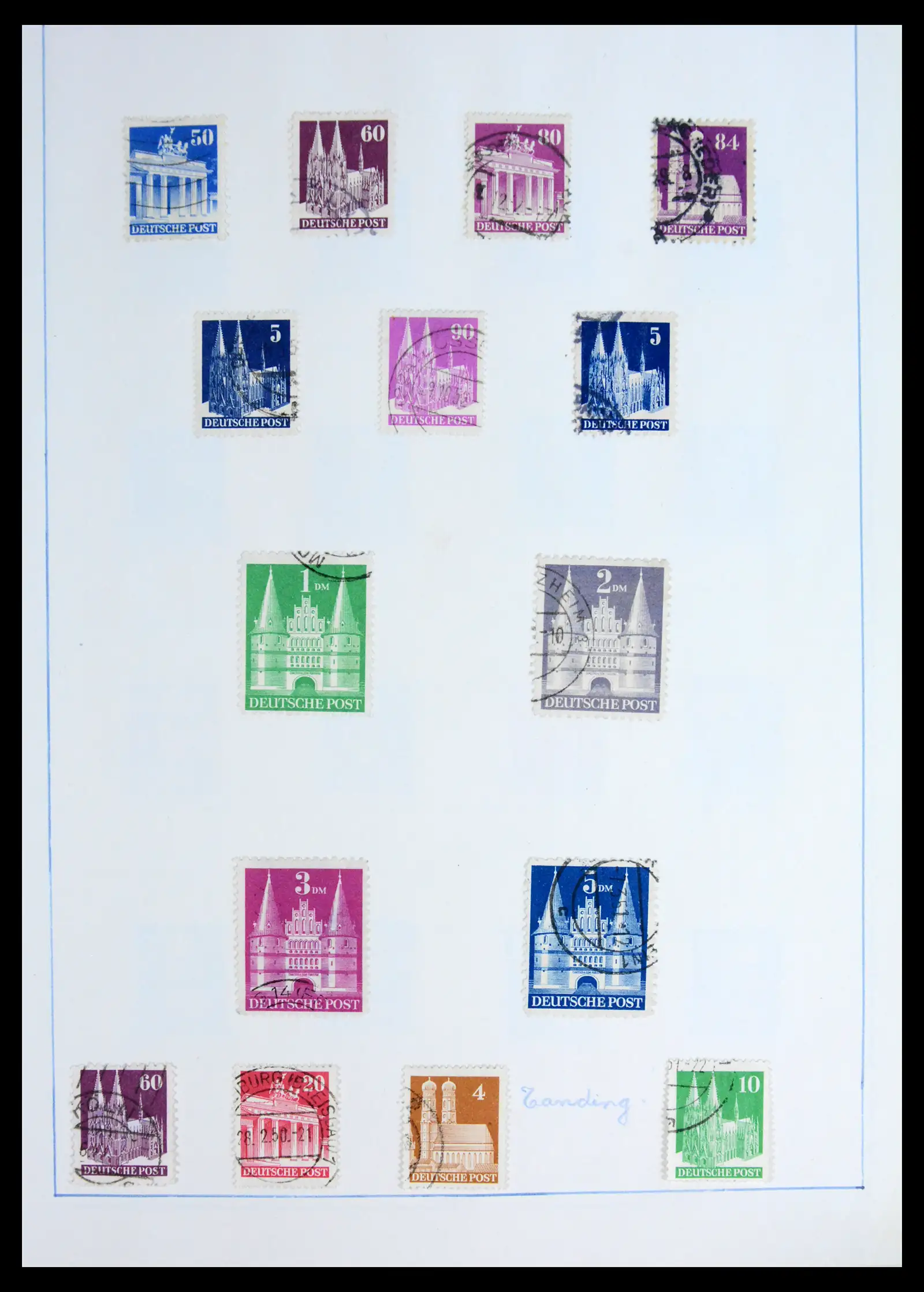 42025 0073 - Postzegelverzameling 42025 Duitsland 1945-1953.