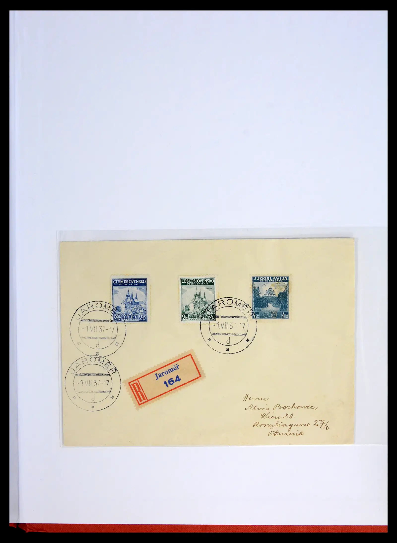 42026 0012 - Postzegelverzameling 42026 Tsjechoslowakije 1919 overdrukken.