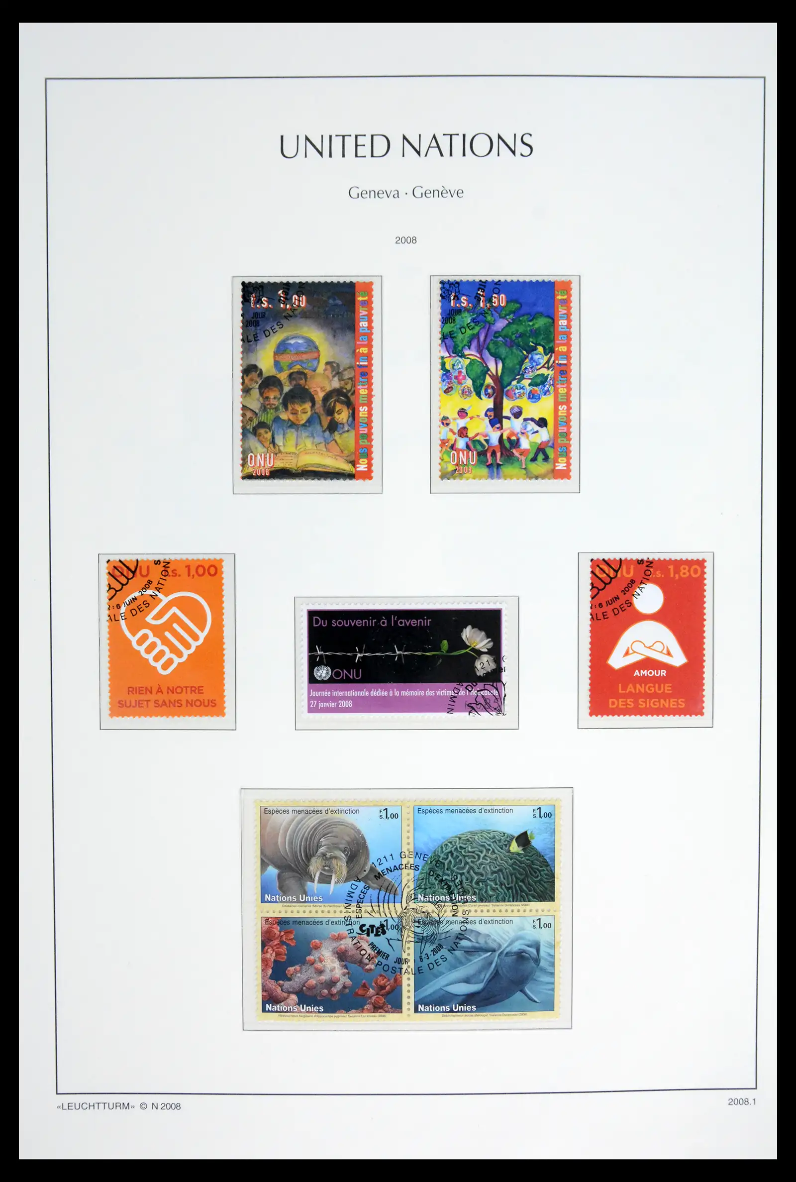 42027 0081 - Stamp collection 42027 United Nations Geneva complete used 1969-2024!!