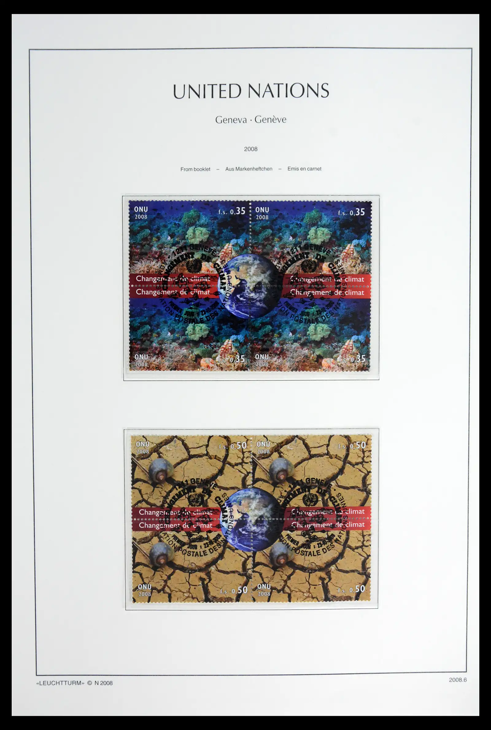 42027 0086 - Stamp collection 42027 United Nations Geneva complete used 1969-2024!!