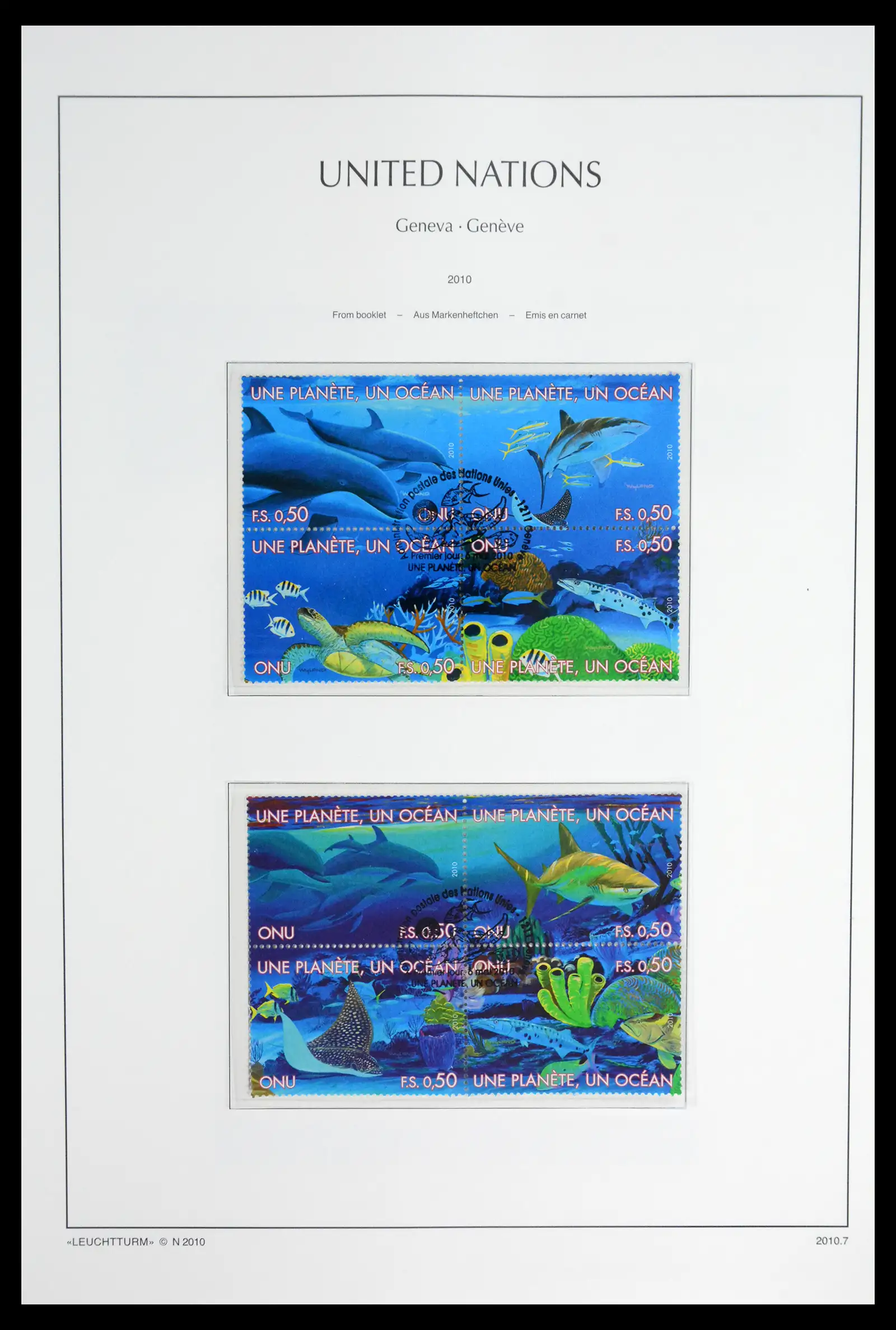 42027 0098 - Stamp collection 42027 United Nations Geneva complete used 1969-2024!!