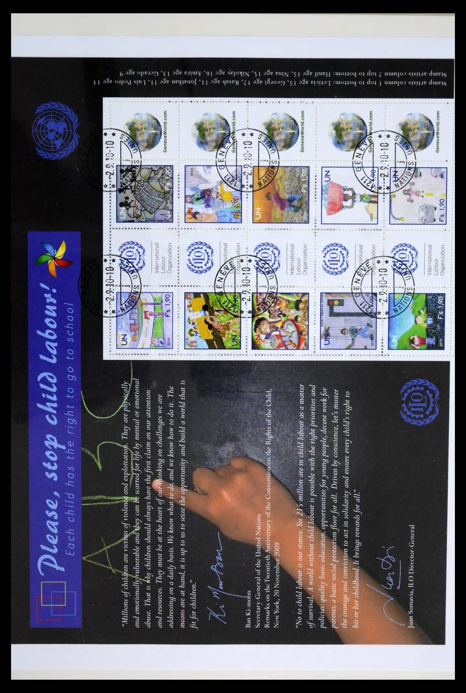 42027 0100 - Stamp collection 42027 United Nations Geneva complete used 1969-2024!!
