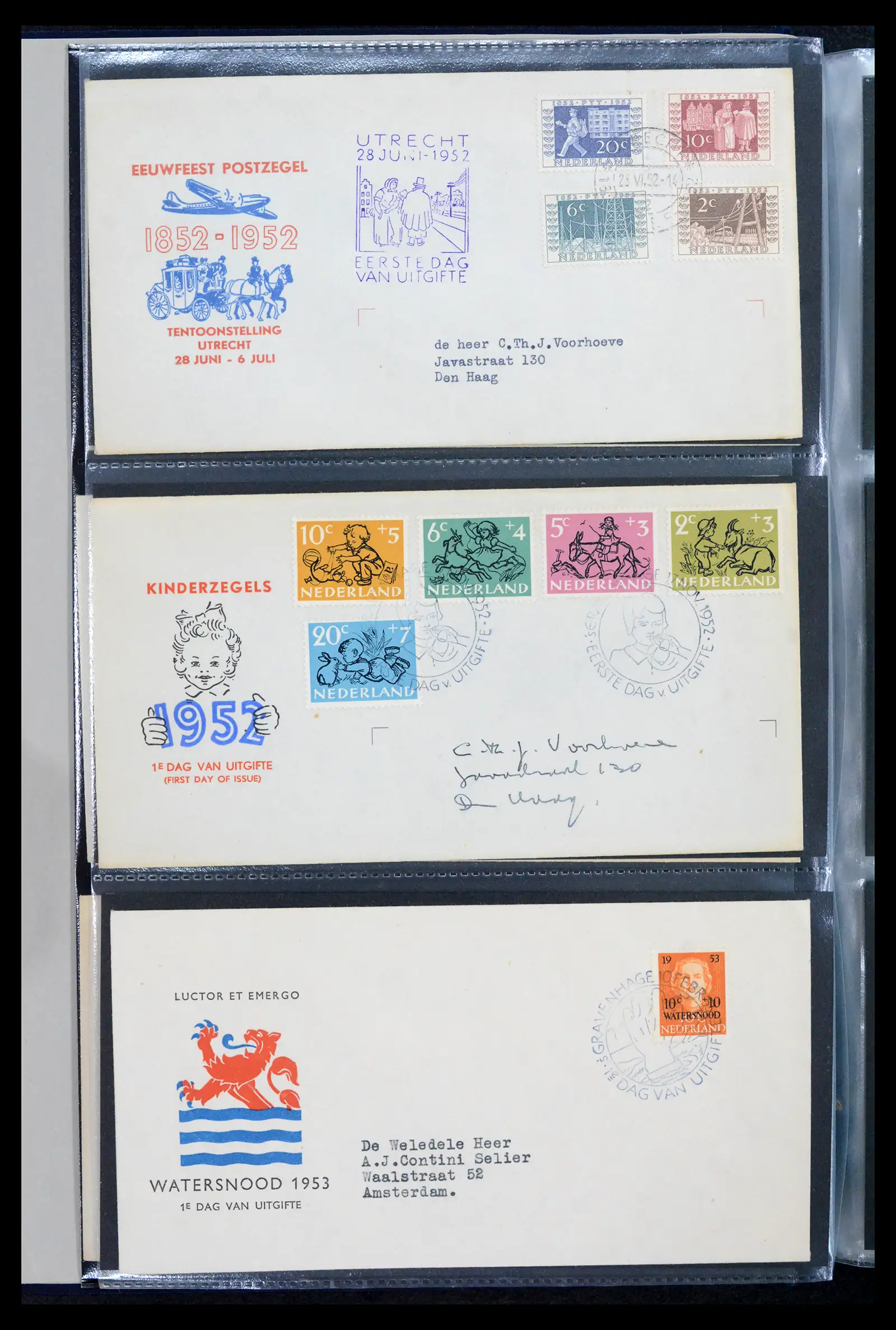 42029 0004 - Stamp collection 42029 Netherlands FDCs complete 1950-1976.