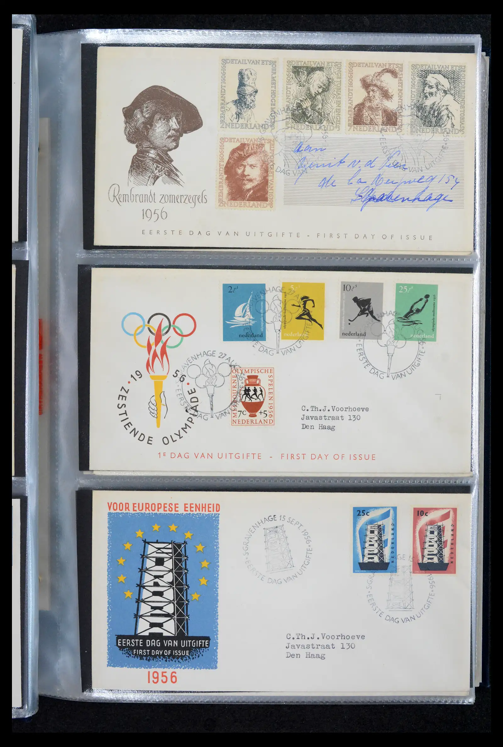 42029 0009 - Stamp collection 42029 Netherlands FDCs complete 1950-1976.
