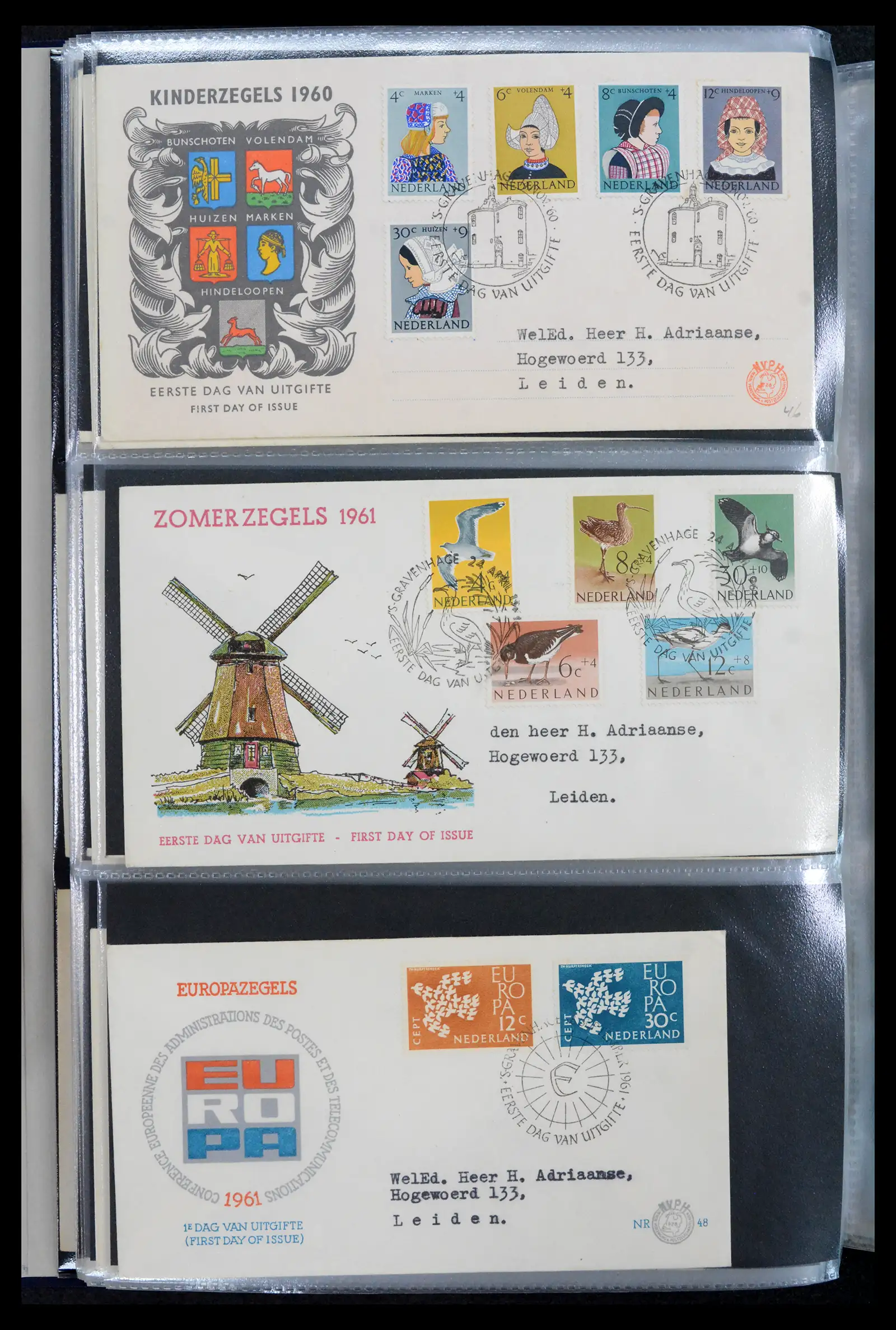 42029 0016 - Stamp collection 42029 Netherlands FDCs complete 1950-1976.