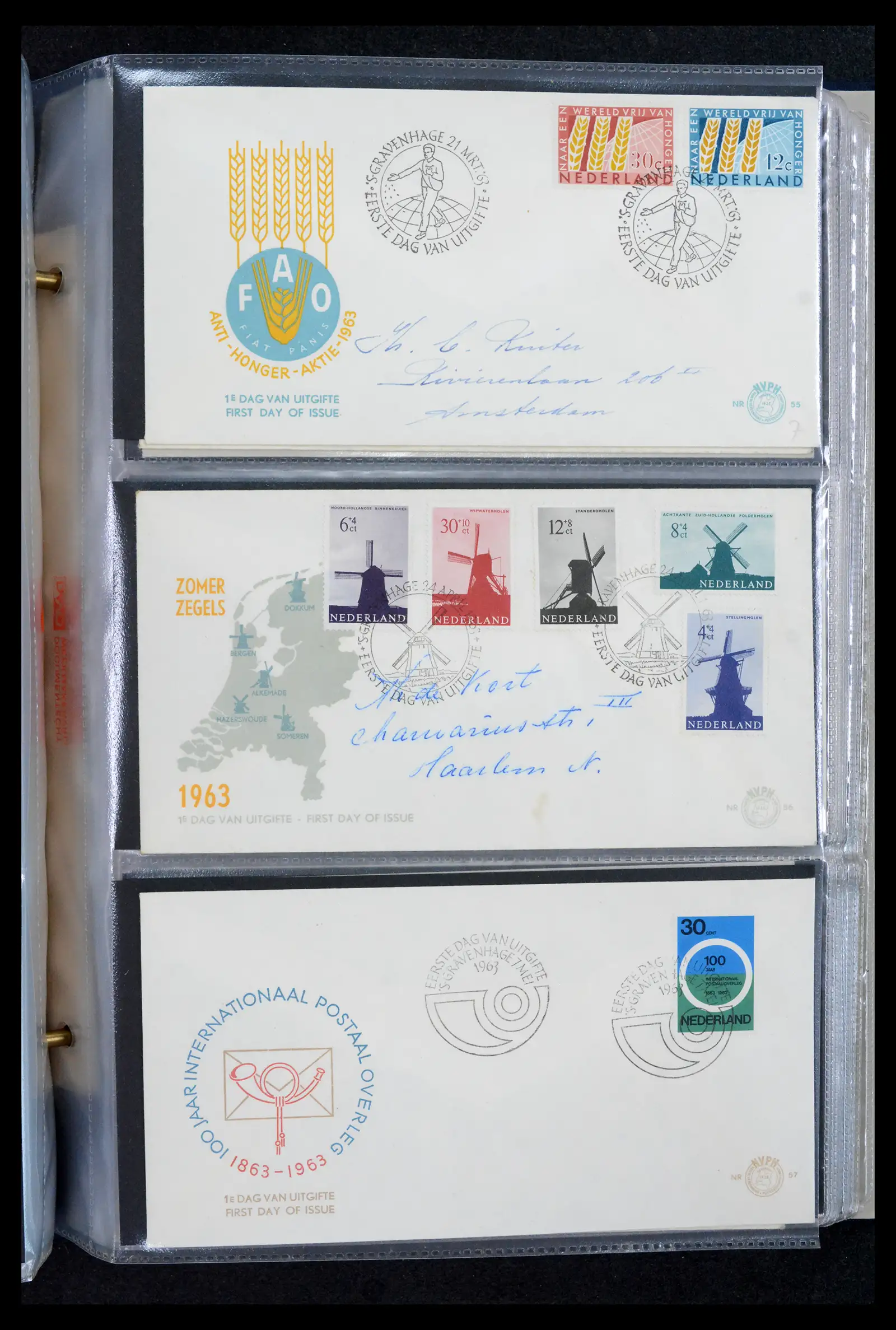 42029 0019 - Stamp collection 42029 Netherlands FDCs complete 1950-1976.