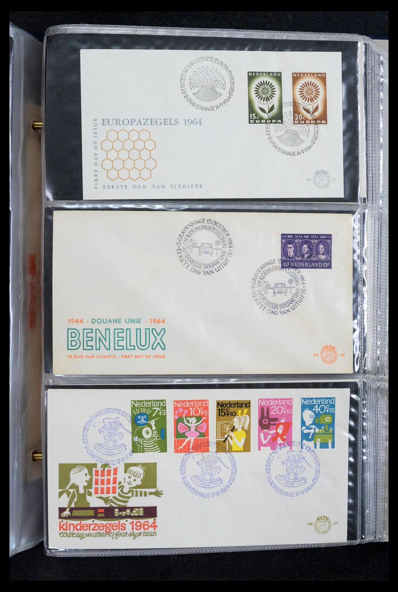 42029 0023 - Stamp collection 42029 Netherlands FDCs complete 1950-1976.