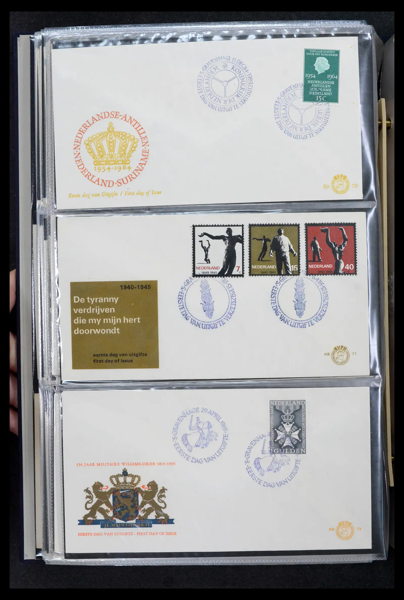 42029 0024 - Stamp collection 42029 Netherlands FDCs complete 1950-1976.