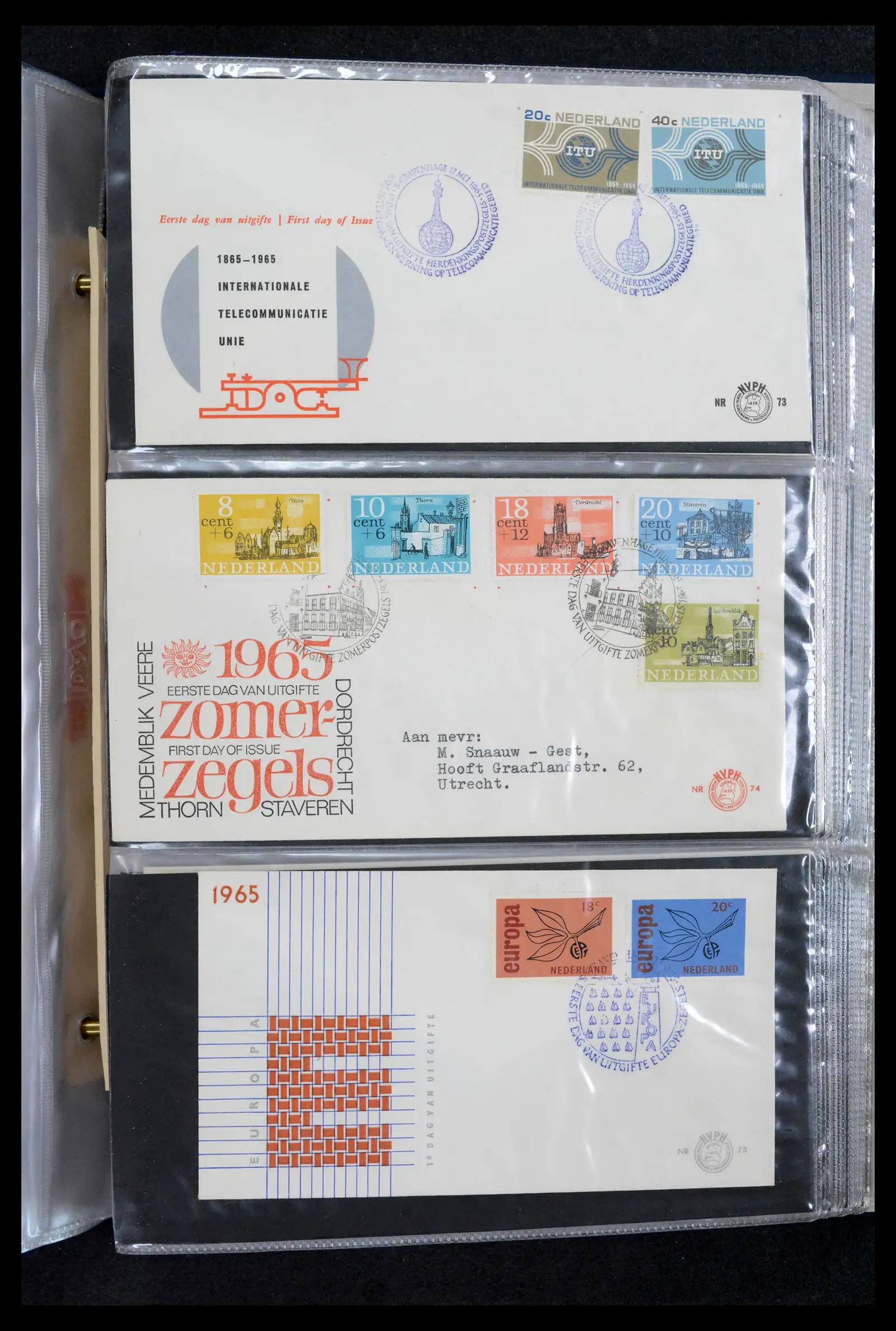 42029 0025 - Stamp collection 42029 Netherlands FDCs complete 1950-1976.