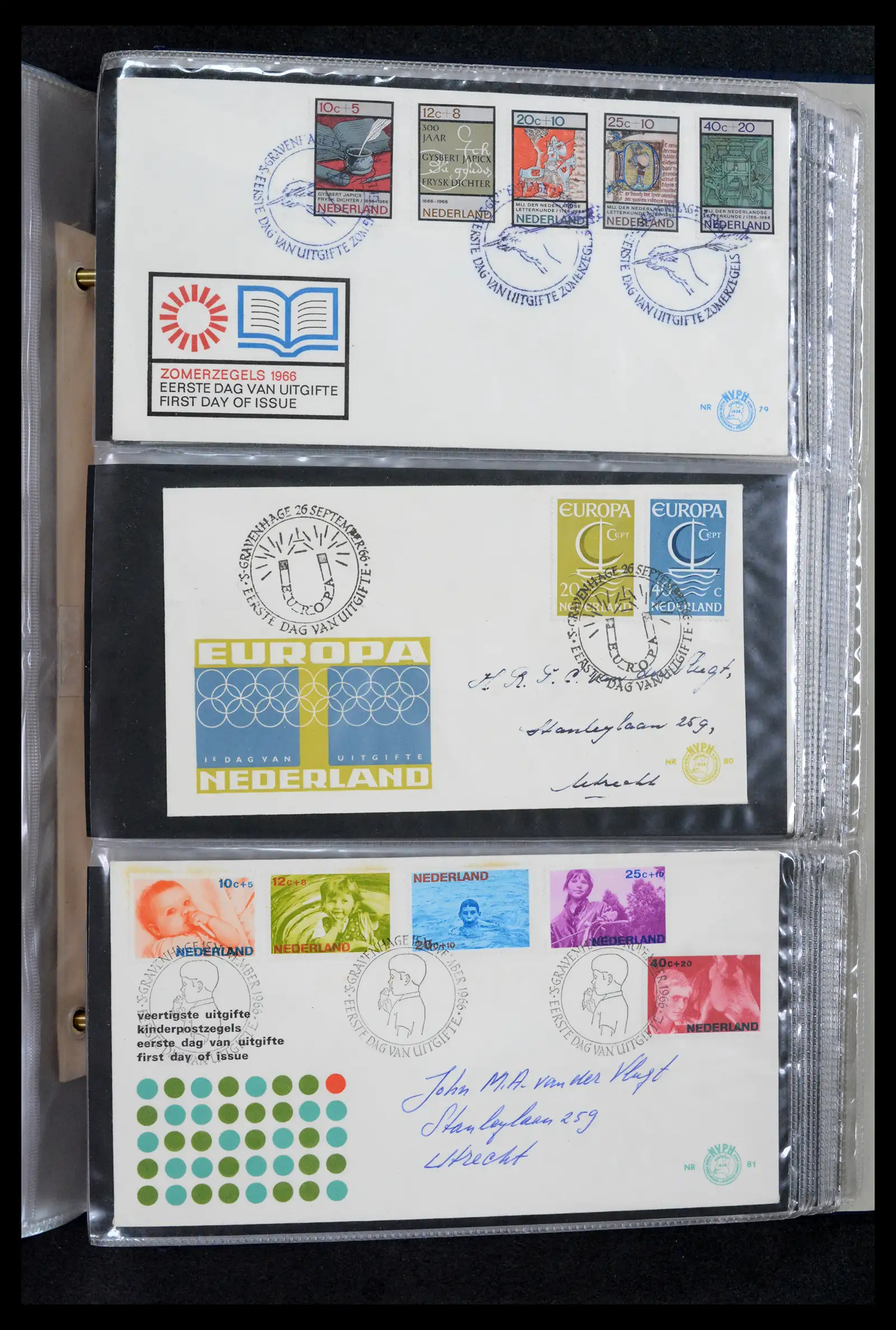 42029 0027 - Stamp collection 42029 Netherlands FDCs complete 1950-1976.