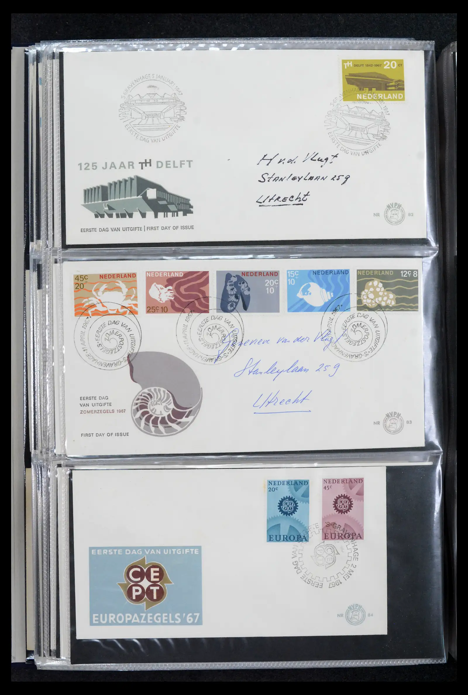 42029 0028 - Stamp collection 42029 Netherlands FDCs complete 1950-1976.