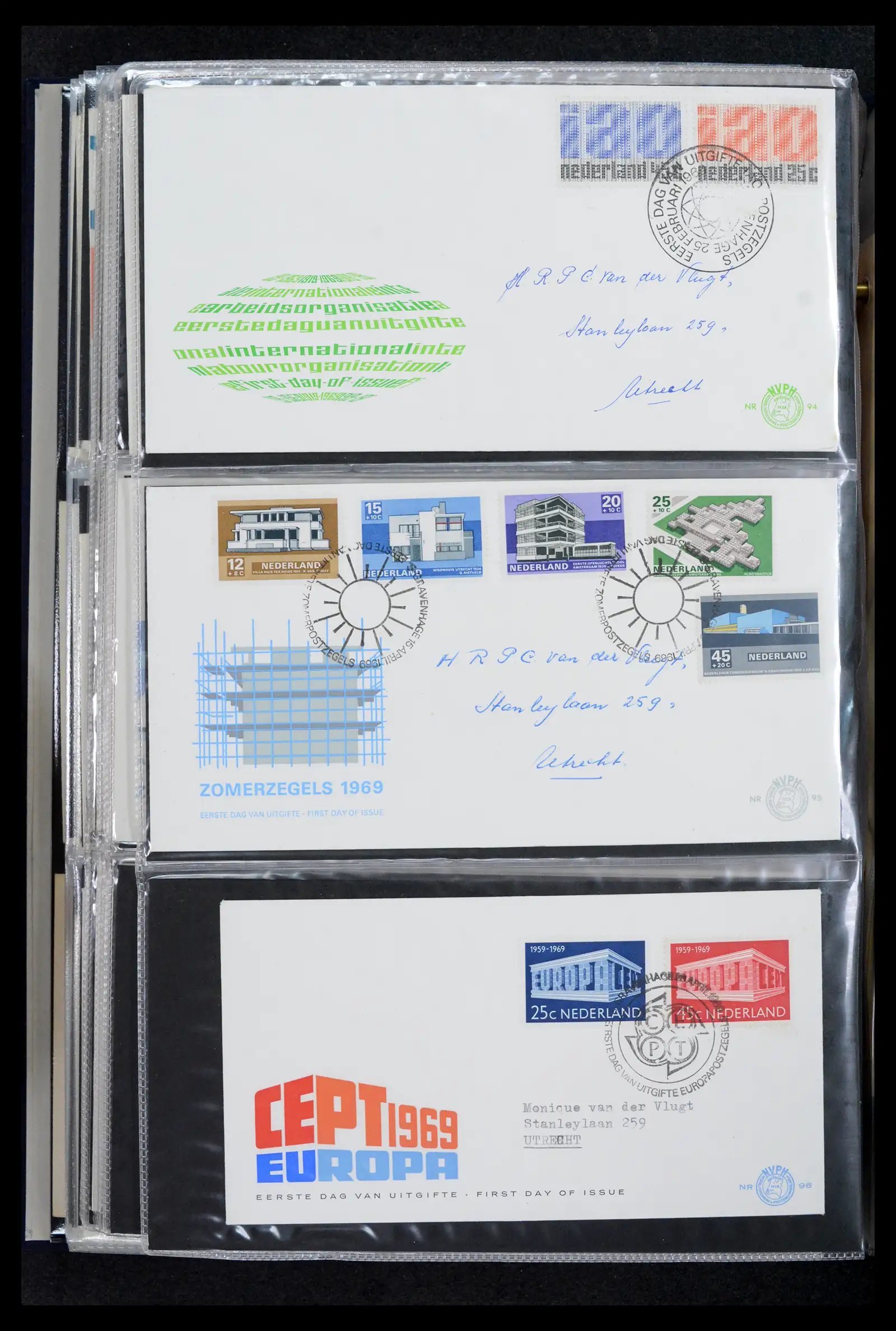 42029 0032 - Stamp collection 42029 Netherlands FDCs complete 1950-1976.