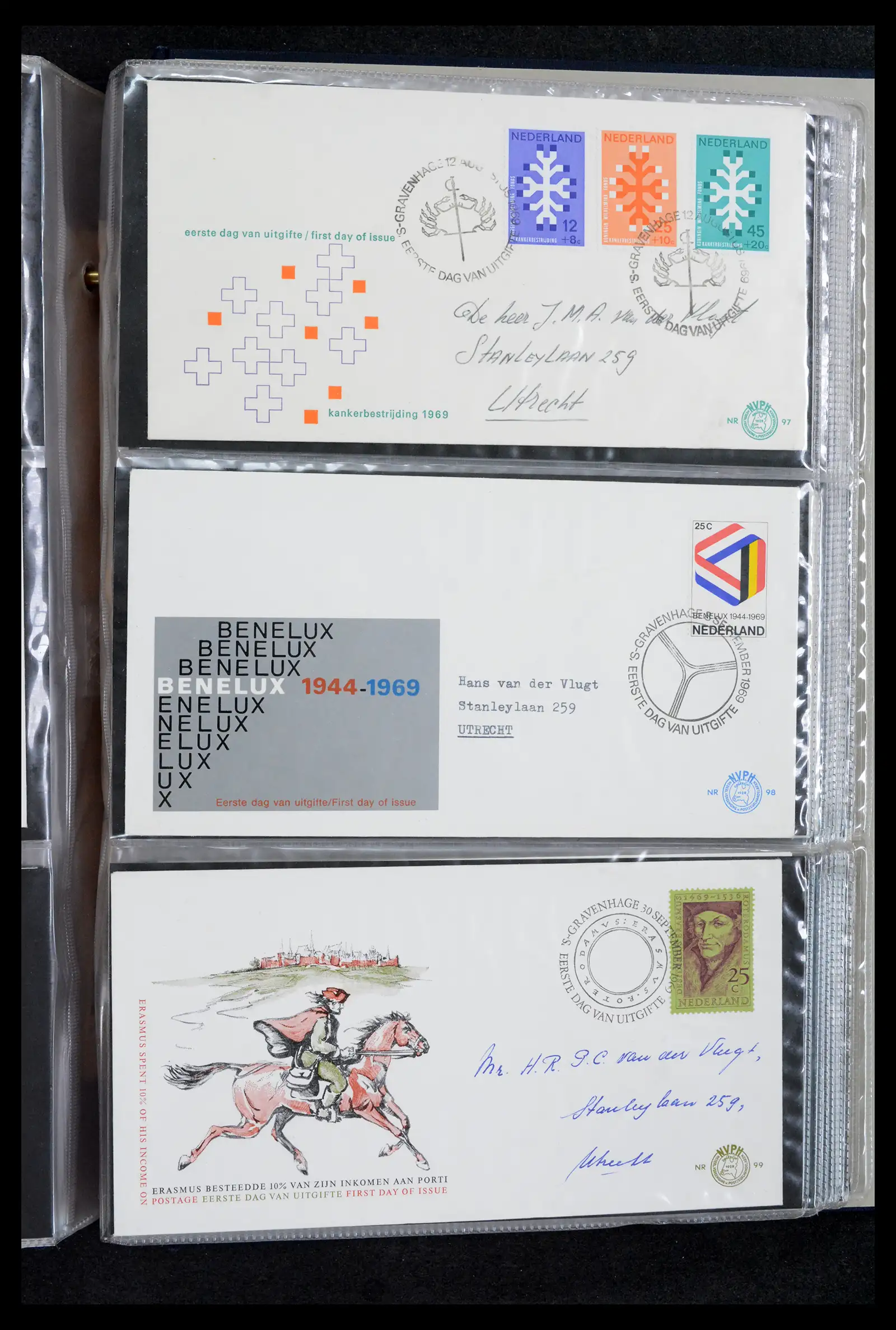 42029 0033 - Stamp collection 42029 Netherlands FDCs complete 1950-1976.