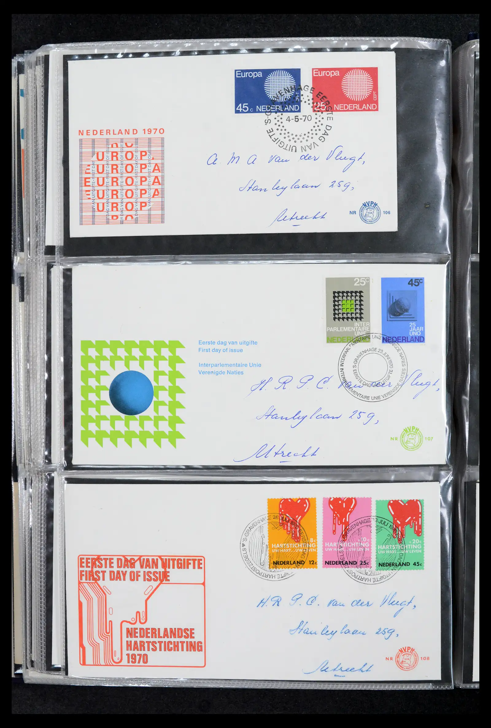 42029 0036 - Stamp collection 42029 Netherlands FDCs complete 1950-1976.