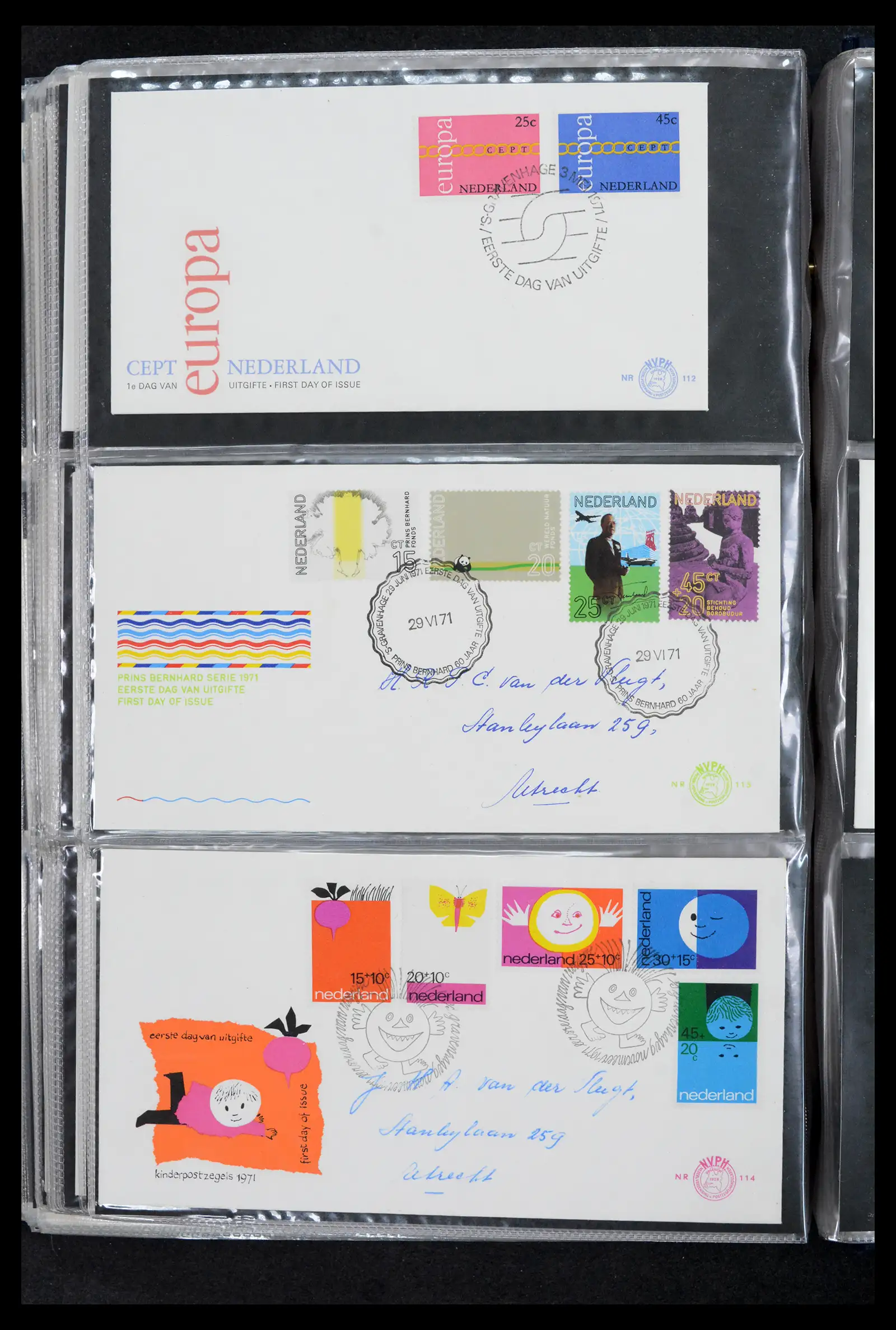 42029 0038 - Stamp collection 42029 Netherlands FDCs complete 1950-1976.